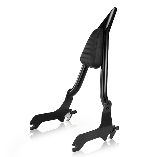MoKitDora Sissy Bar 26" Detachable Holdfast Backrest for Harley Softail 2018-UP Fat Boy FLFB FLFBS Breakout FXBR FXBRS, Black