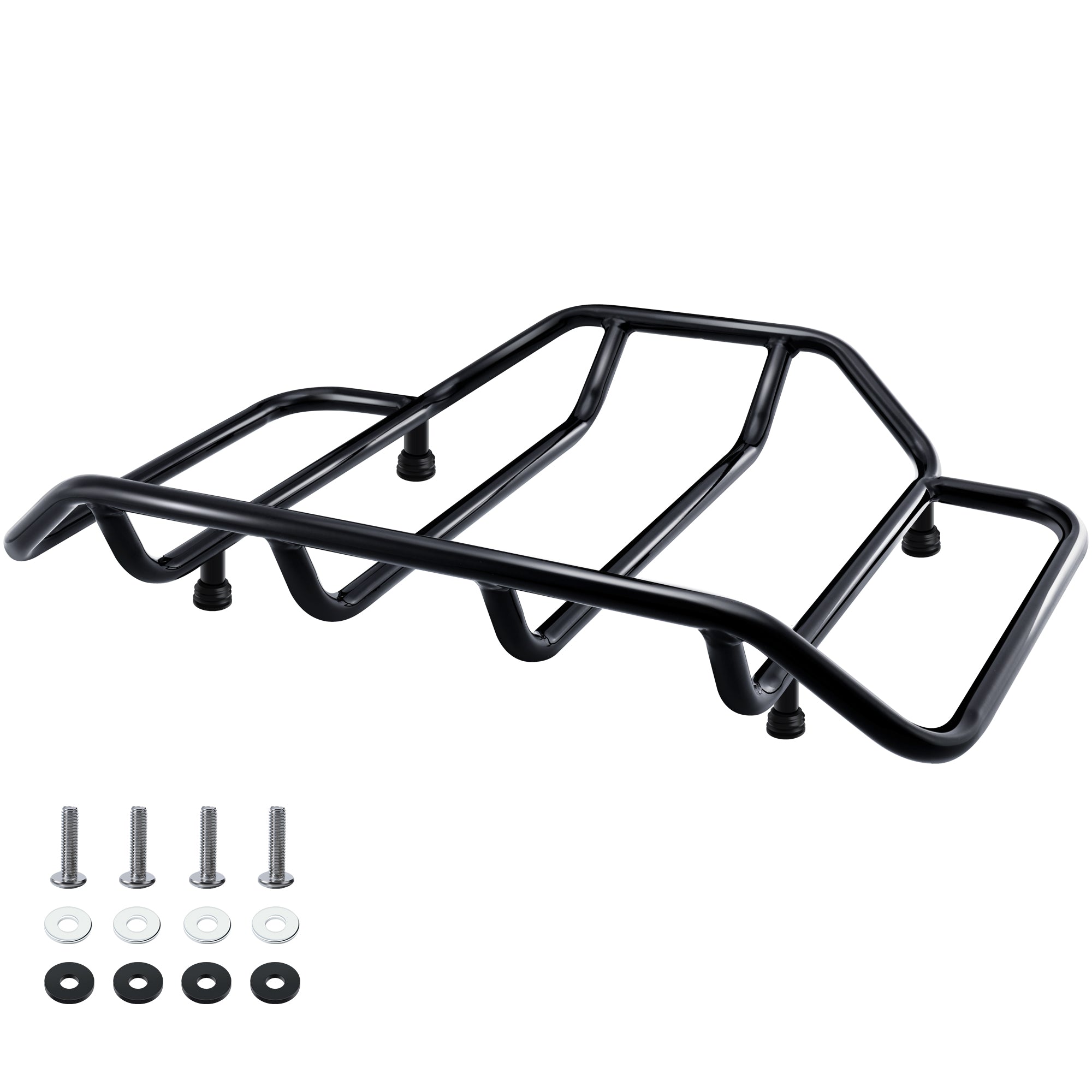 MoKitDora Tour Pack Luggage Rack Trunk Top Rack Compatible with Harley 1984-up Touring CVO Street Electra Road Glide King Ultra Limited