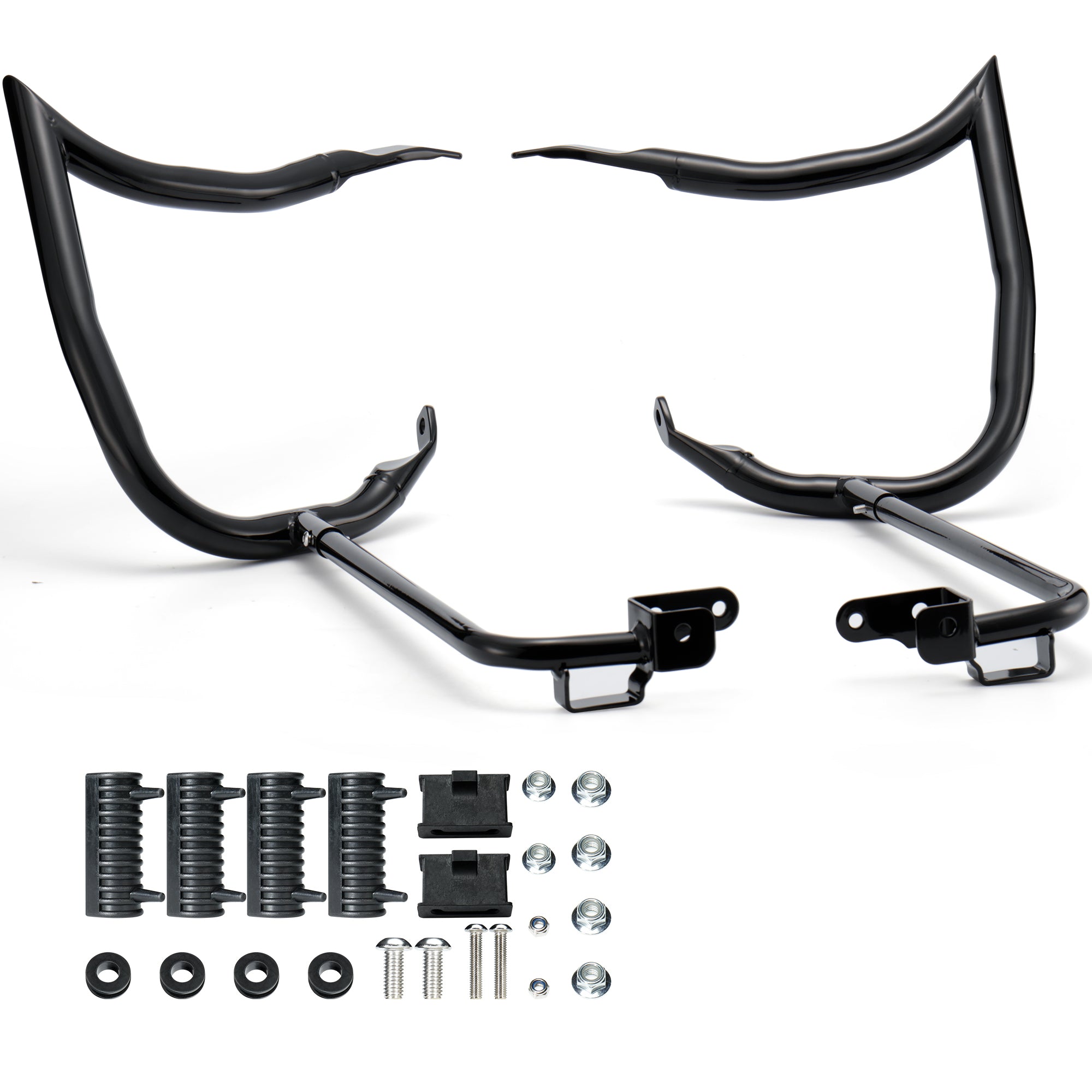 MoKitDora 2023-2025 Street Glide Road Glide Saddlebag Guard Rear Crash Bars 1.25