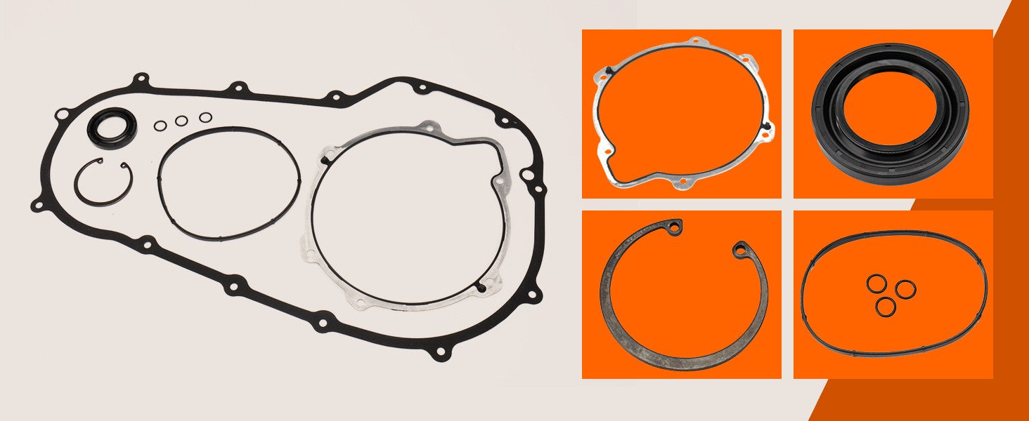 2017-up Touring M8 Primary Cover Gasket Seal Kit for Harley 2017-Up Milwaukee-8 Touring Street Glide/Road Glide/Road King/Electra Glide Ultra Limited Models