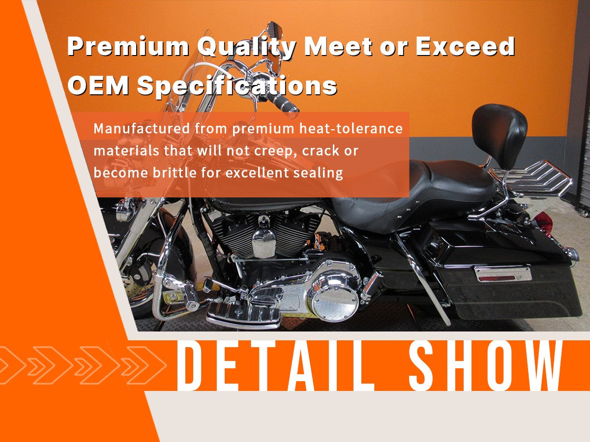 Primary Cover Gasket Seal Kit for Harley 2007-2016 Twin Cam Touring Electra Glide FLHT, Road Glide FLTR, Street Glide FLHX, Road King FLHR