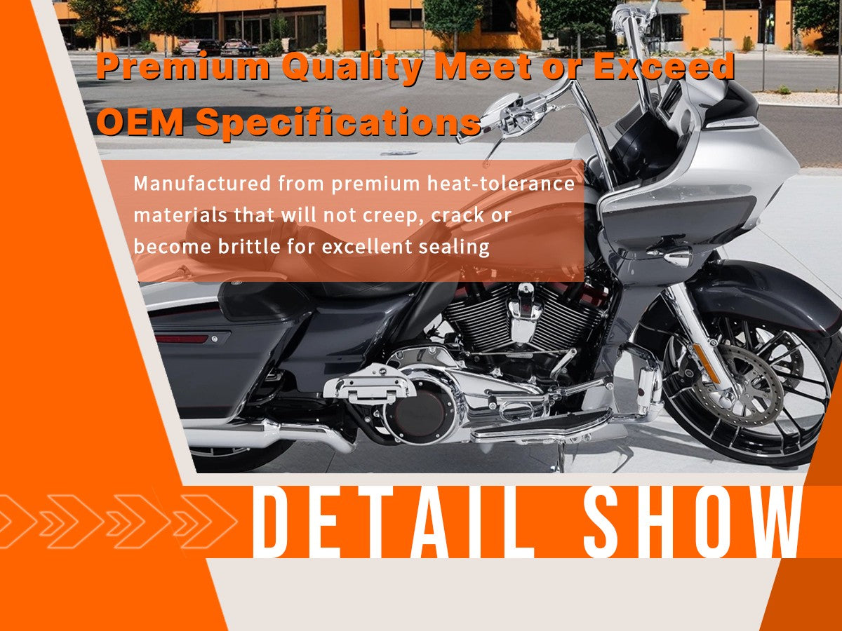 2017-up Touring M8 Primary Cover Gasket Seal Kit for Harley 2017-Up Milwaukee-8 Touring Street Glide/Road Glide/Road King/Electra Glide Ultra Limited Models