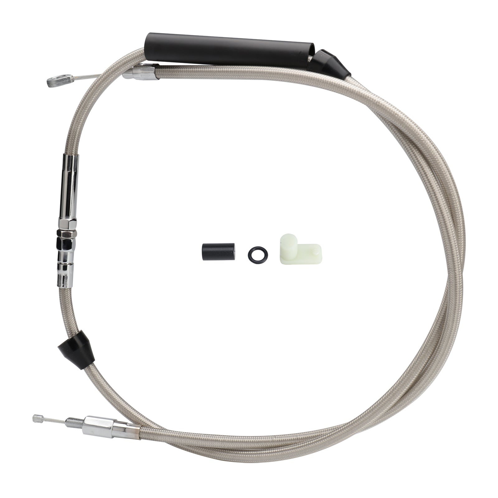 Extended Clutch Cable for 1986-Up Harley Sportster & 1987-2006 Harley Big Twin Models
