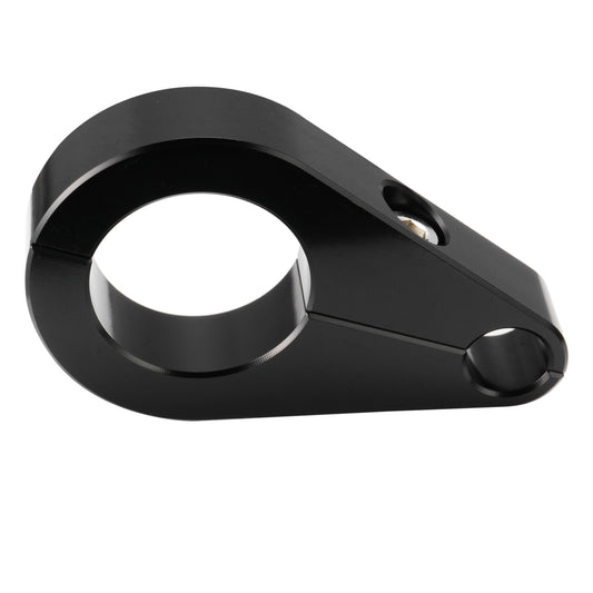 MoKitDora 1" Handlebar or Frame Mount Clutch Throttle Cable Clamp Brake Line Clips for Harley and Other Motorcycles, Chrome