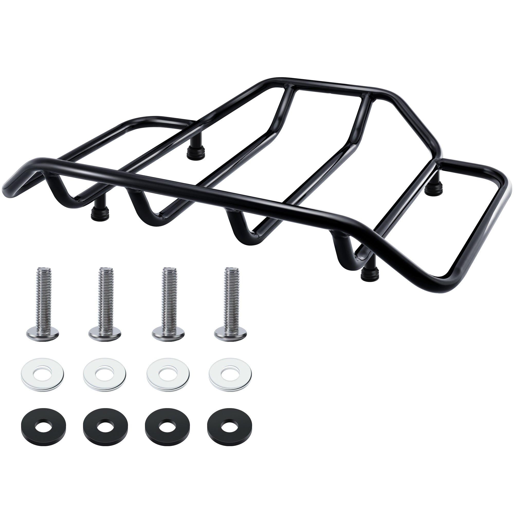 MoKitDora Tour Pack Luggage Rack Trunk Top Rack Compatible with Harley 1984-up Touring CVO Street Electra Road Glide King Ultra Limited