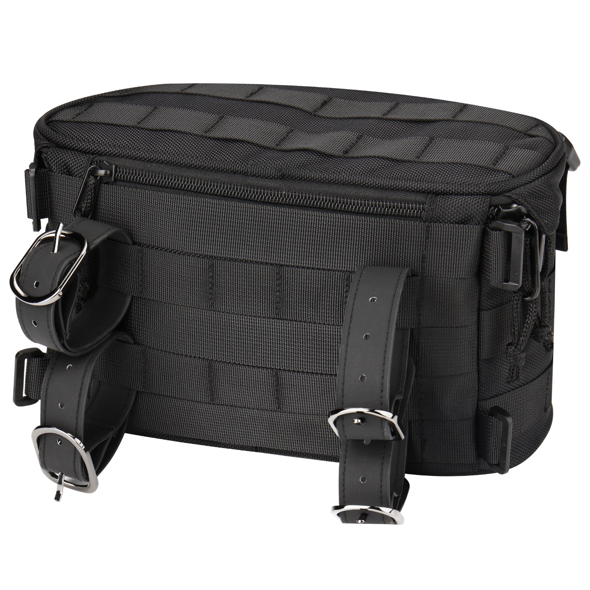 Motorcycle Bag, Universal Motorcycle Handlebar Bag Front Fork Storage Saddle Bag Fit for Harley Touring Softail Dyna Sportster