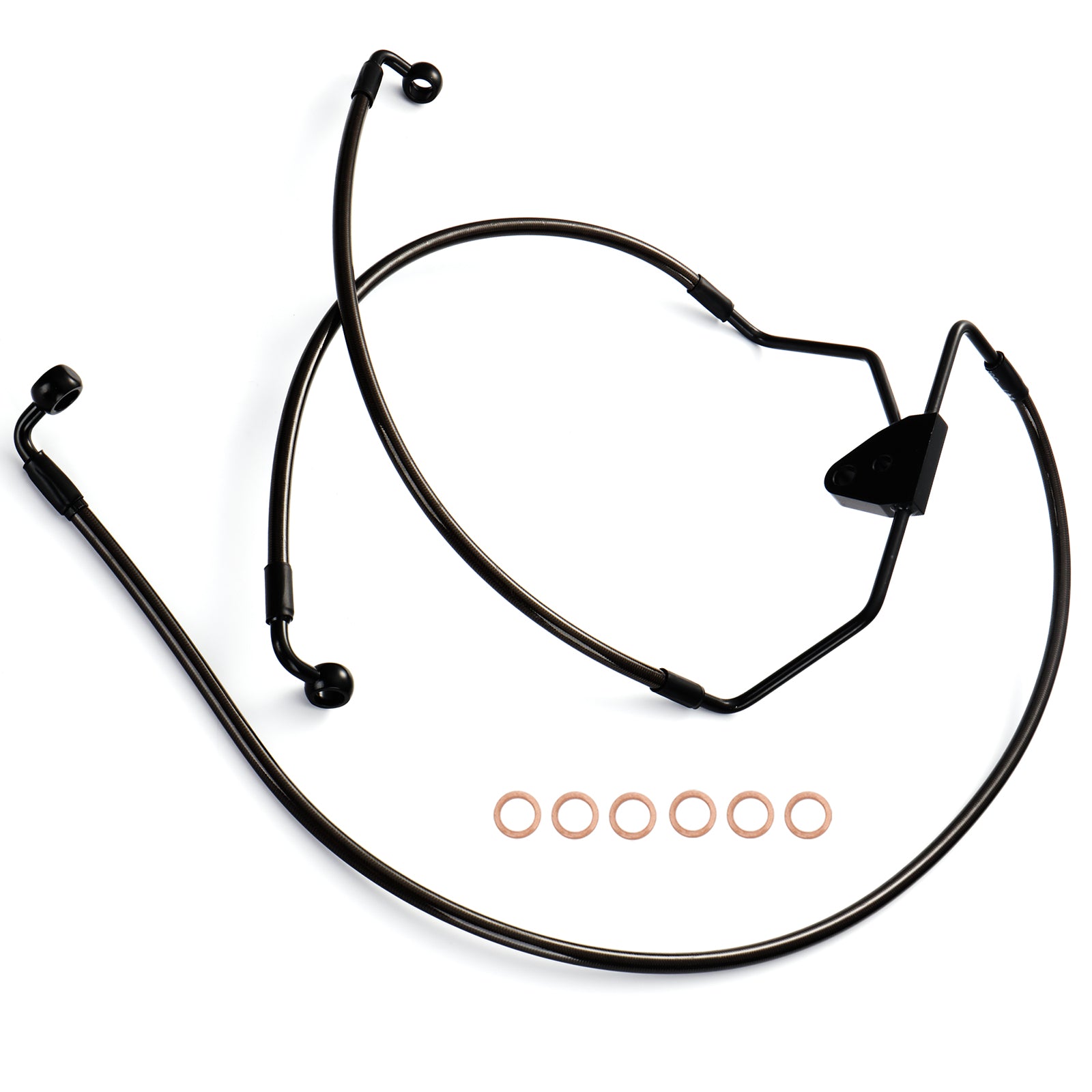 MoKitDora Touring Front Brake Lines Extended Brake Cable Oil Hose for 10