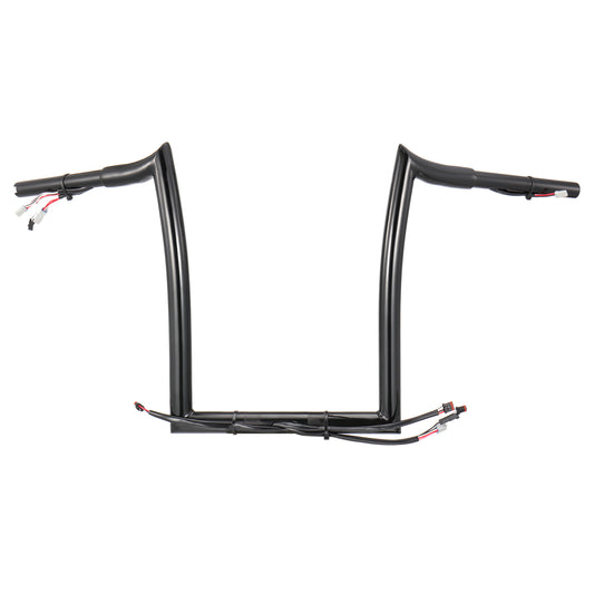 TIGERSGATE PRE-WIRED 12"/14"/16" Rise Road Glide Meathook Monkey Bars 1 1/4" Ape Hanger Handlebars for 2016-2023 Harley Road Glide