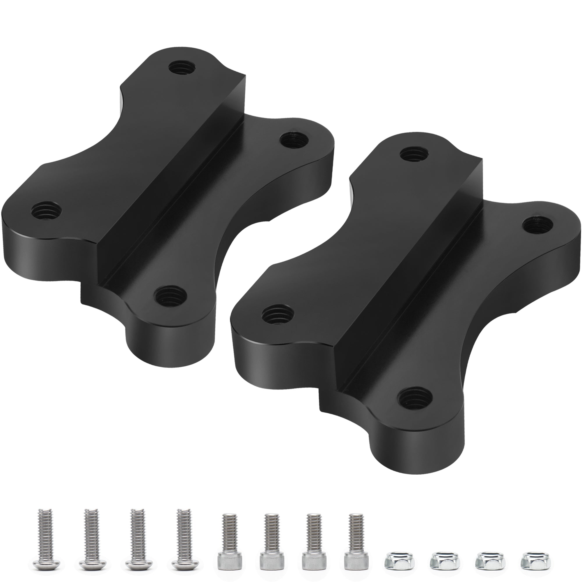 MokitDora Front Fender Spacer Bracket Relocator Riser Kit Compatible with 1986-2017 Harley Softail 21