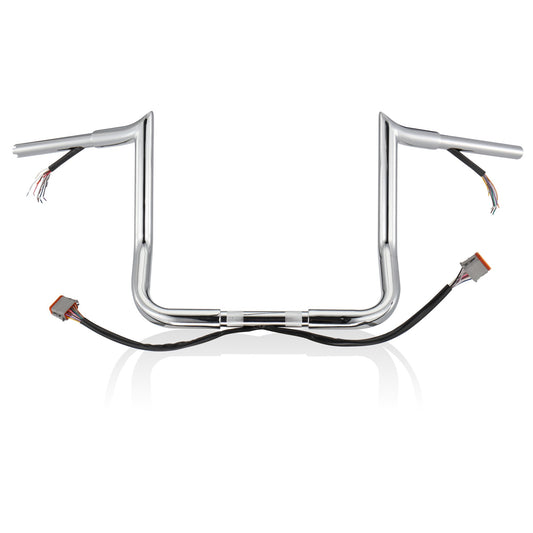 12"/14"/16"  Handlebar 1.25" Fat Meathook Ape Hangers