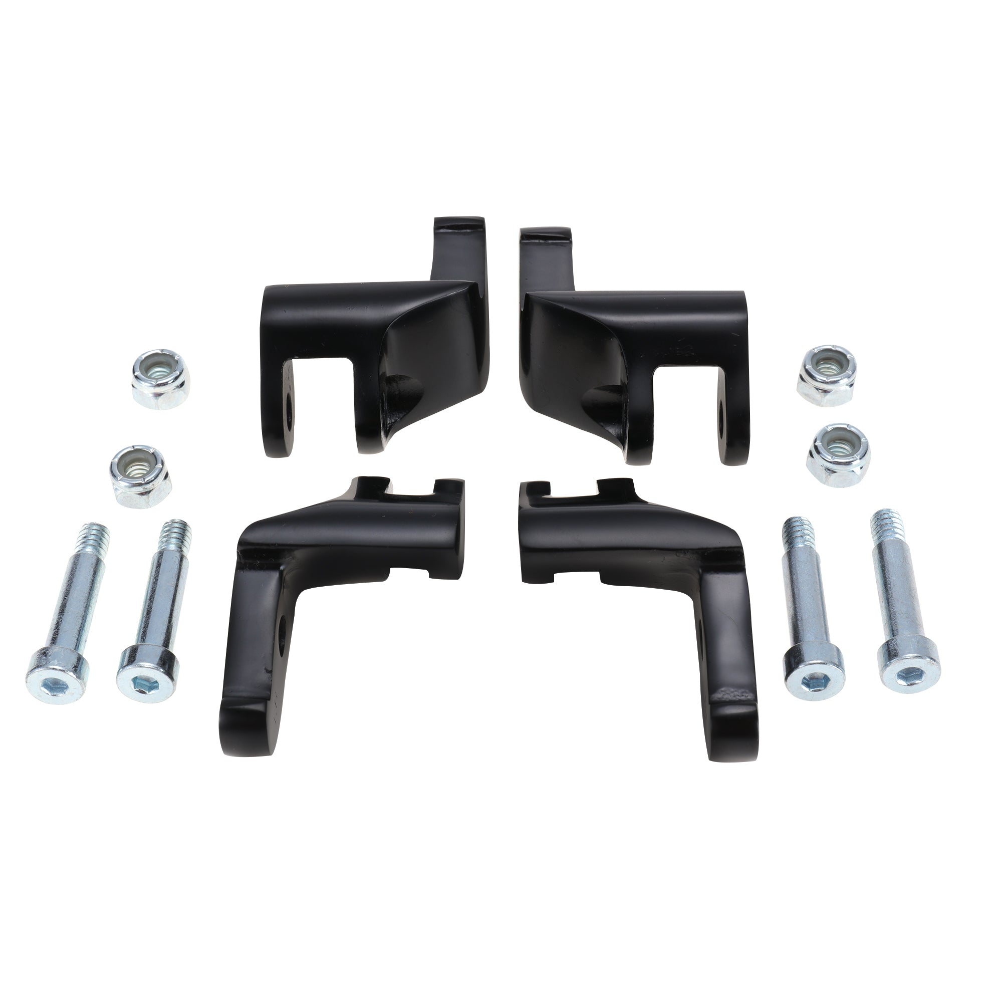 Driver Floorboard Relocation Brackets Compatible with 2014-2023 Harley Some Touring Models, Black