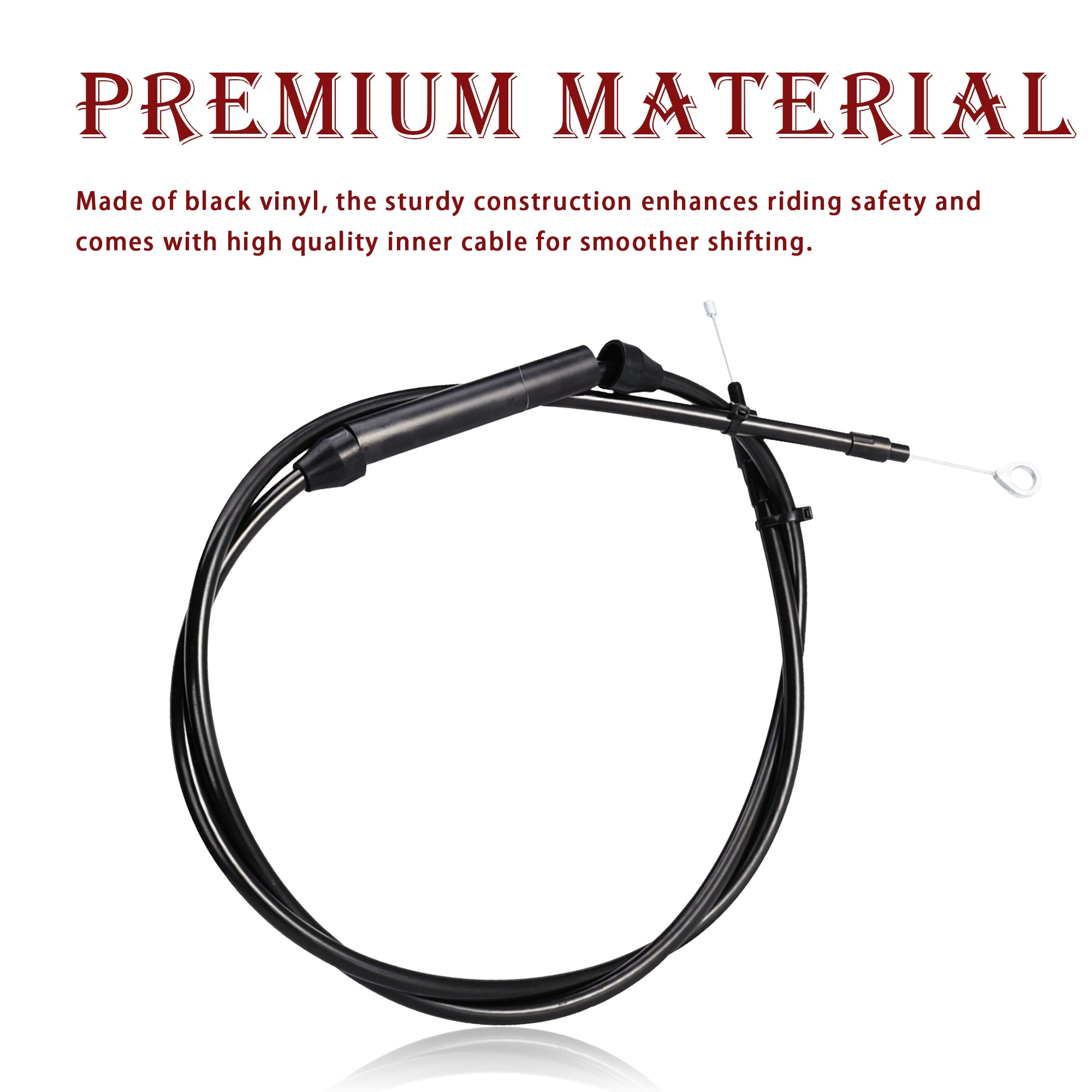 Extended Clutch Cable for 1986-Up Harley Sportster & 1987-2006 Harley Big Twin Models