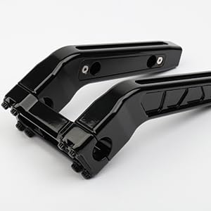 TIGERSGATE  2/8/12 Inch Cafe Racer Riser 1 Handlebar Clamp Compatible with Harley Dyna Softail Sportster