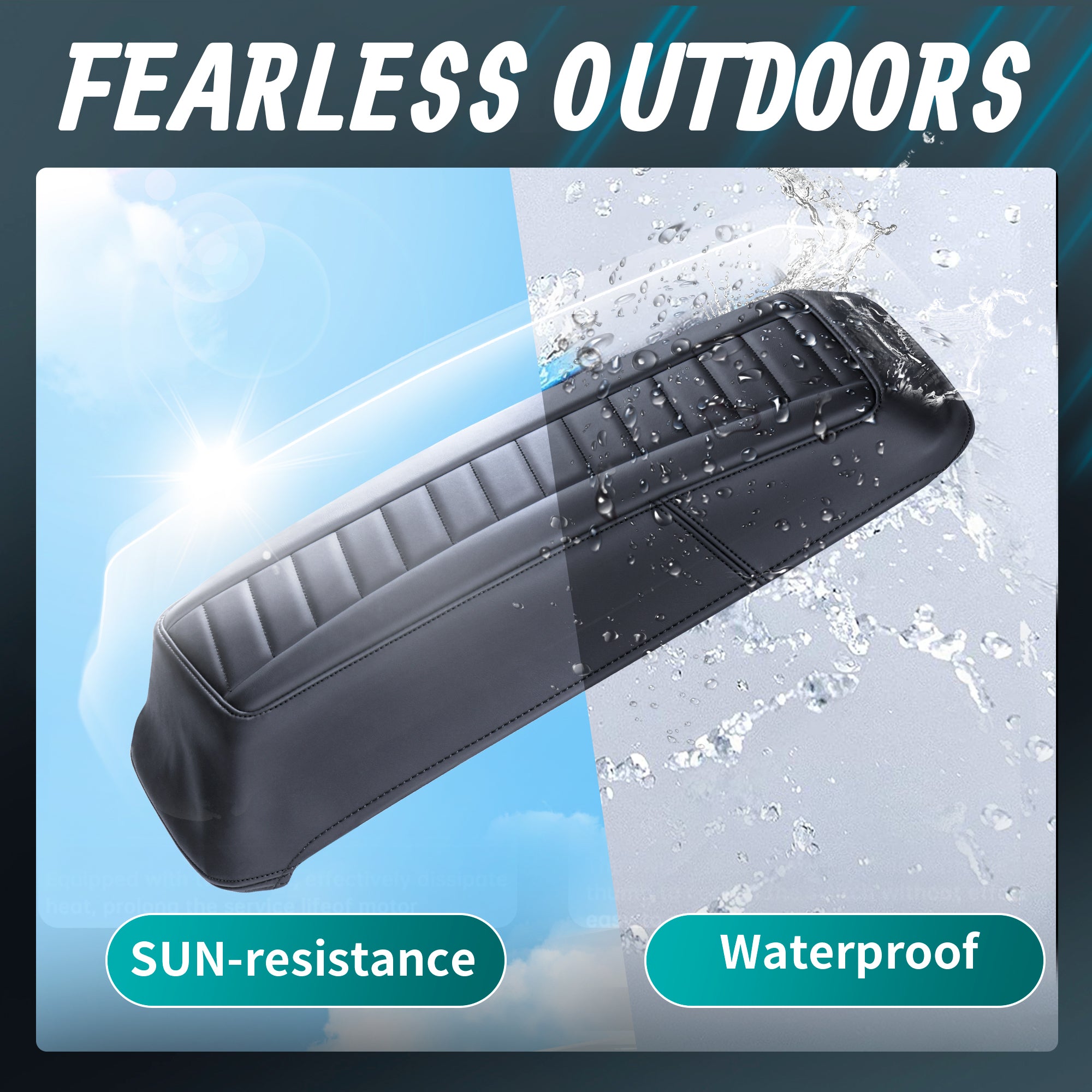 MoKitDora Touring Saddlebag Lid Bra Covers Compatible with 1993-2013 Harley Road King Road Glide Electra Glide Street Glide, Stripes Stitched