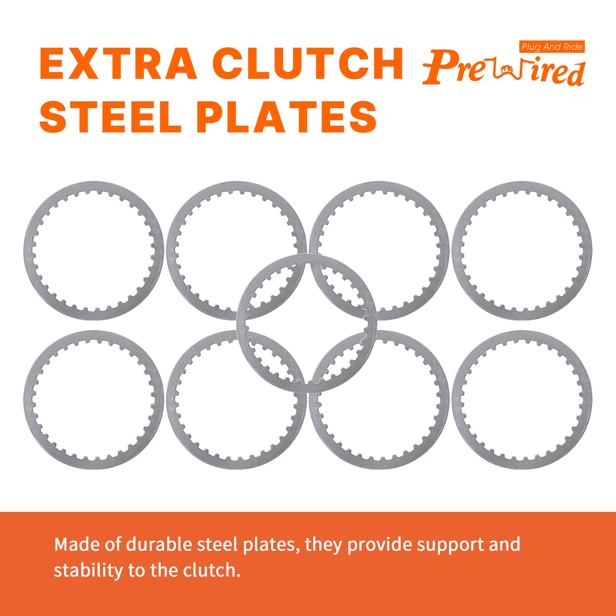 Twin Cam Extra Clutch Friction Steel Plates 19pcs Clutch Kit Compatible with Harley 1999-2017 Softail Dyna Touring Trike Models,1998-1999 Evolution 1340