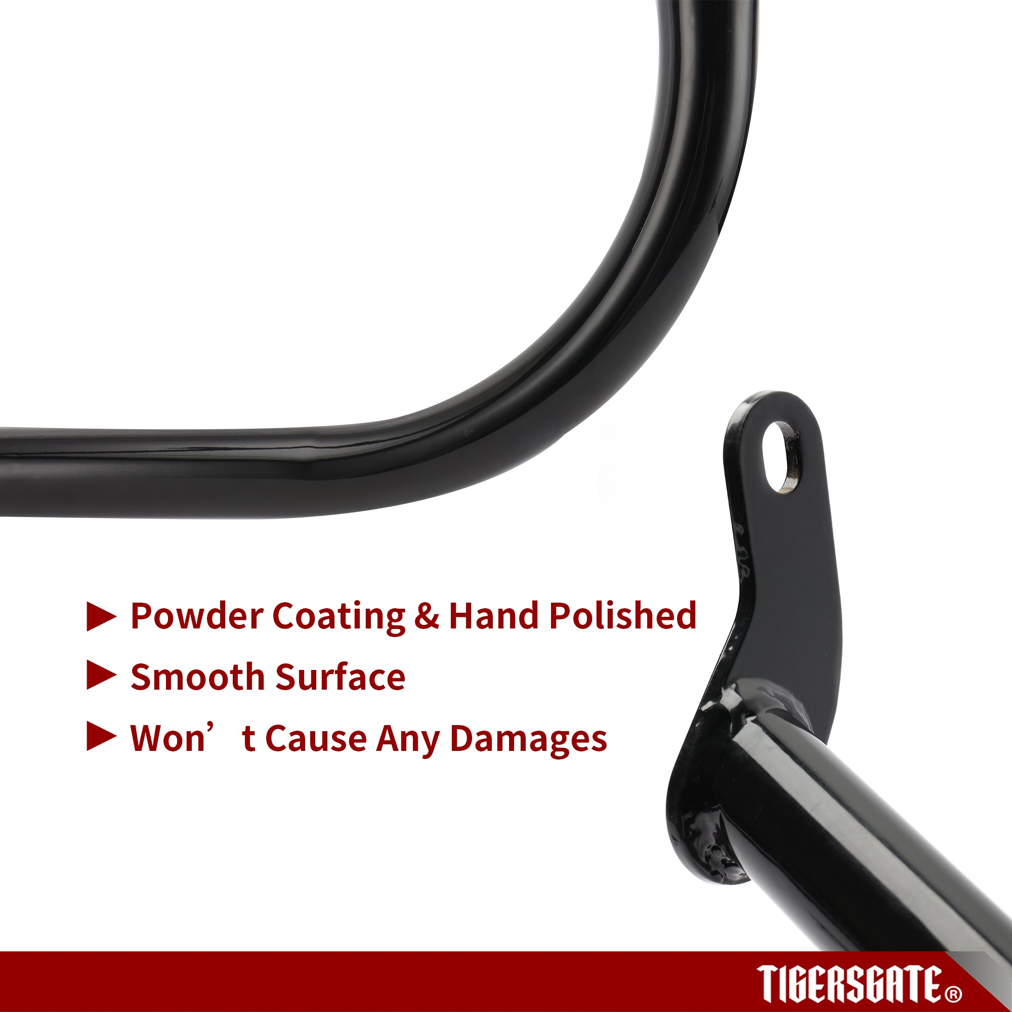 Black Softail Engine Guard Crash Bar 1.25