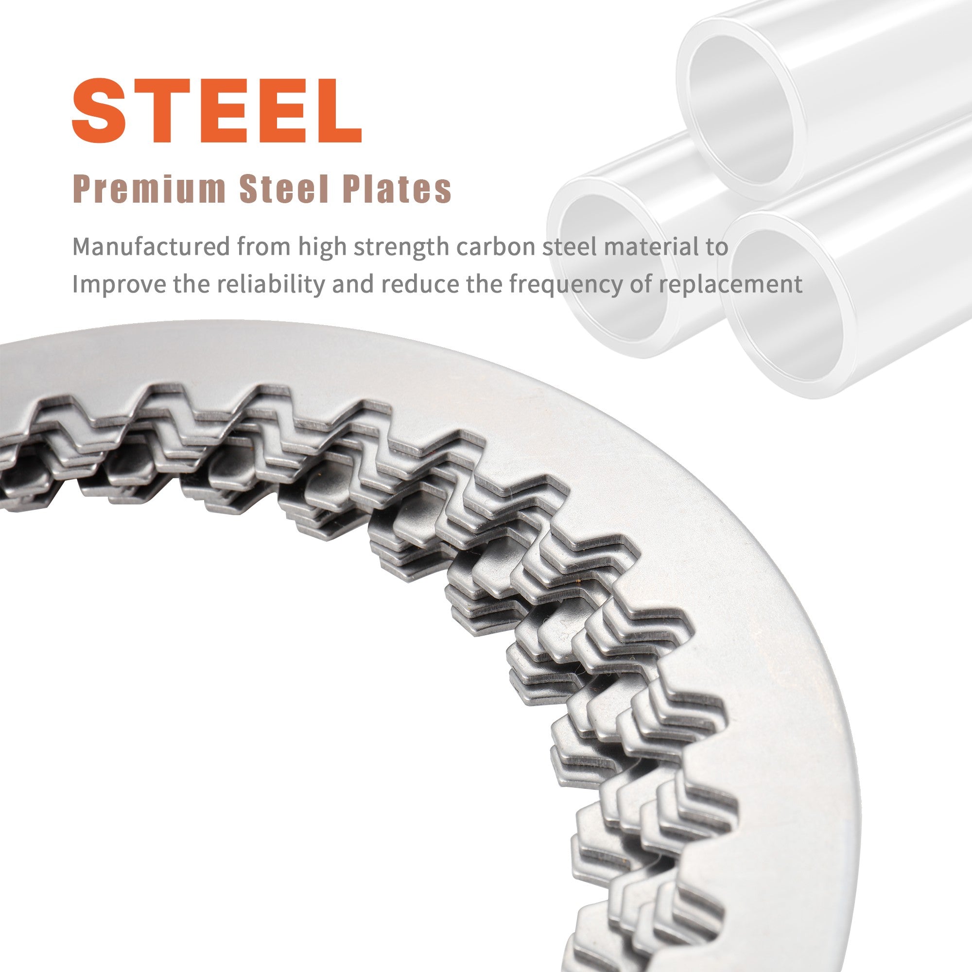 M8 2017-up Touring & 2018-up Softail Clutch Plates Kit Friction Steel for Harley 2017-up Touring Street Glide/Road Glide/Road King/Electra Glide & 2018-up Softail with Milwaukee 8 Engine