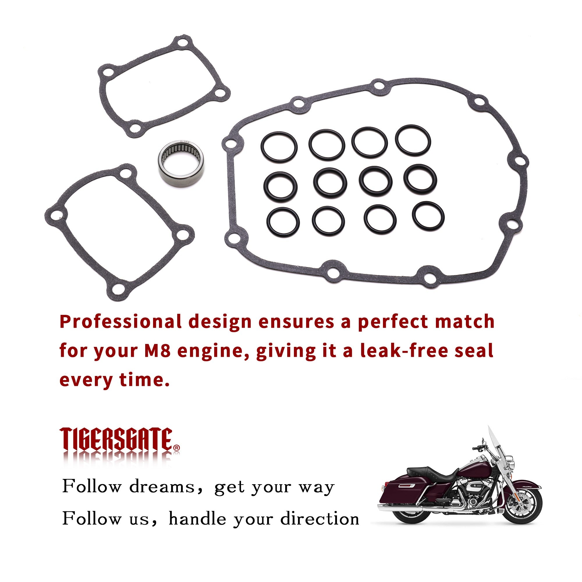 M8 Cam Change Gasket Kit for 2017-later Harley M8 Milwaukee-Eight Touring Softail Bikes