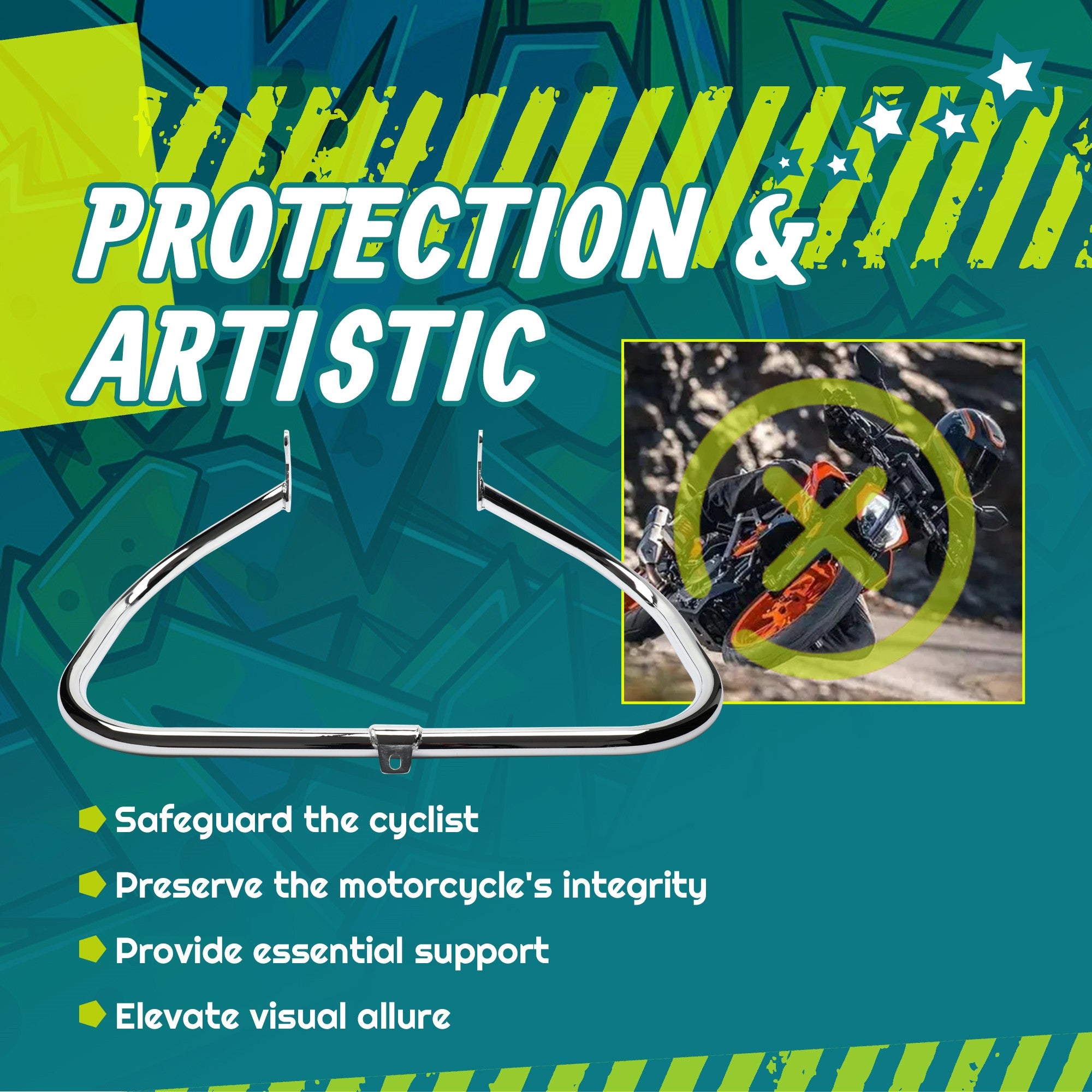 MoKitDora Engine Guard Highway Crash Bar 1.25