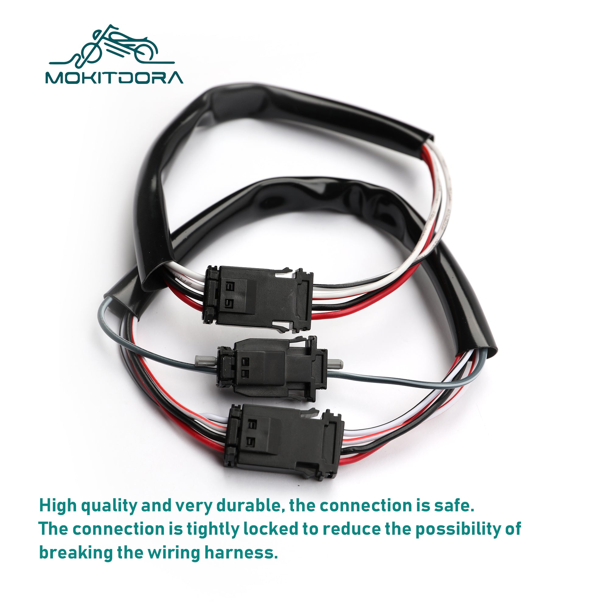 MoKitDora Handlebar Extended Wire Harness CAN-Bus Switch Wiring for Harley Softail Touring Dyna Sportster Models
