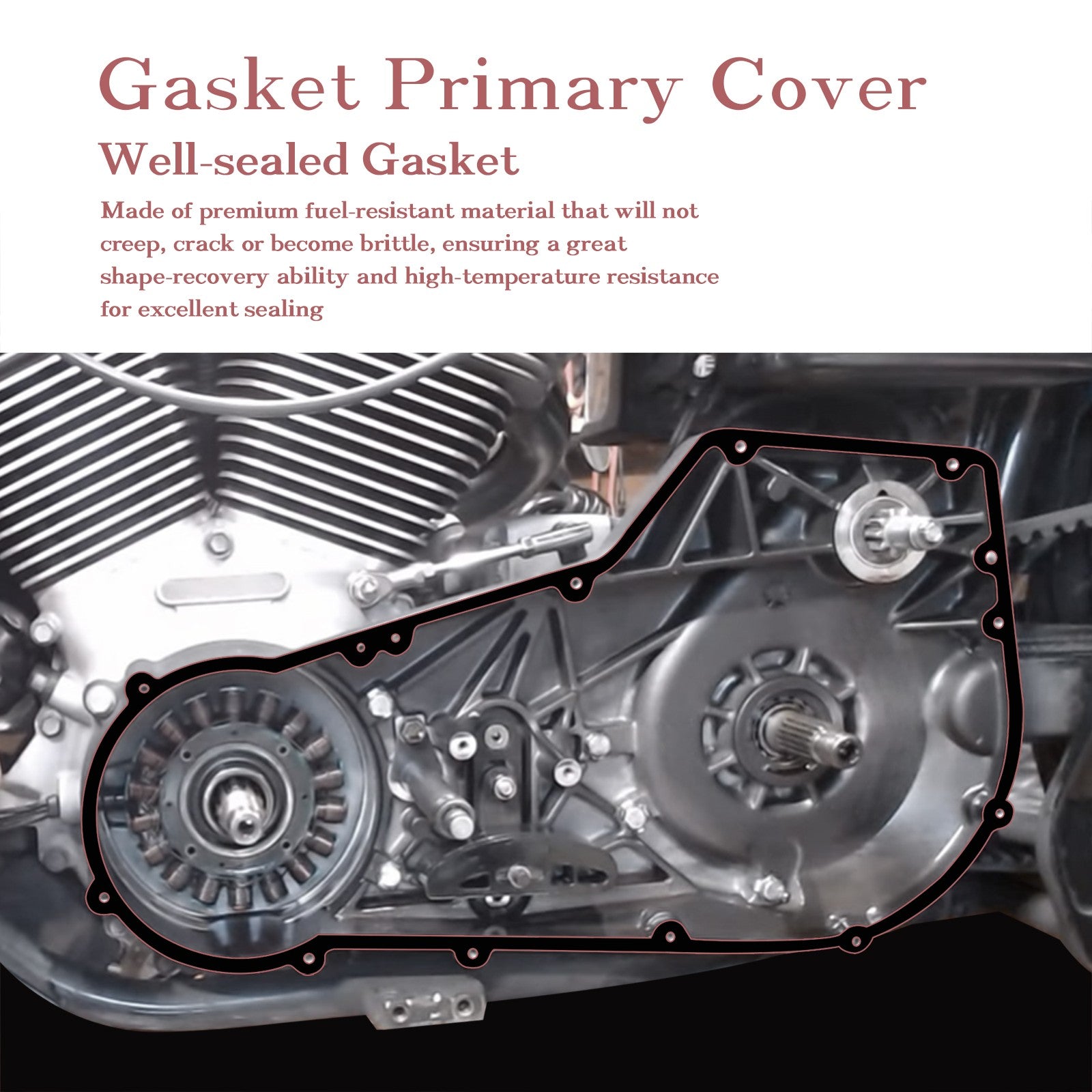 1994-2006 Softail & Dyna Primary Cover Gasket Kit Clutch Seal for Harley 1994-2005 Dyna & 1994-2006 Softail All Models
