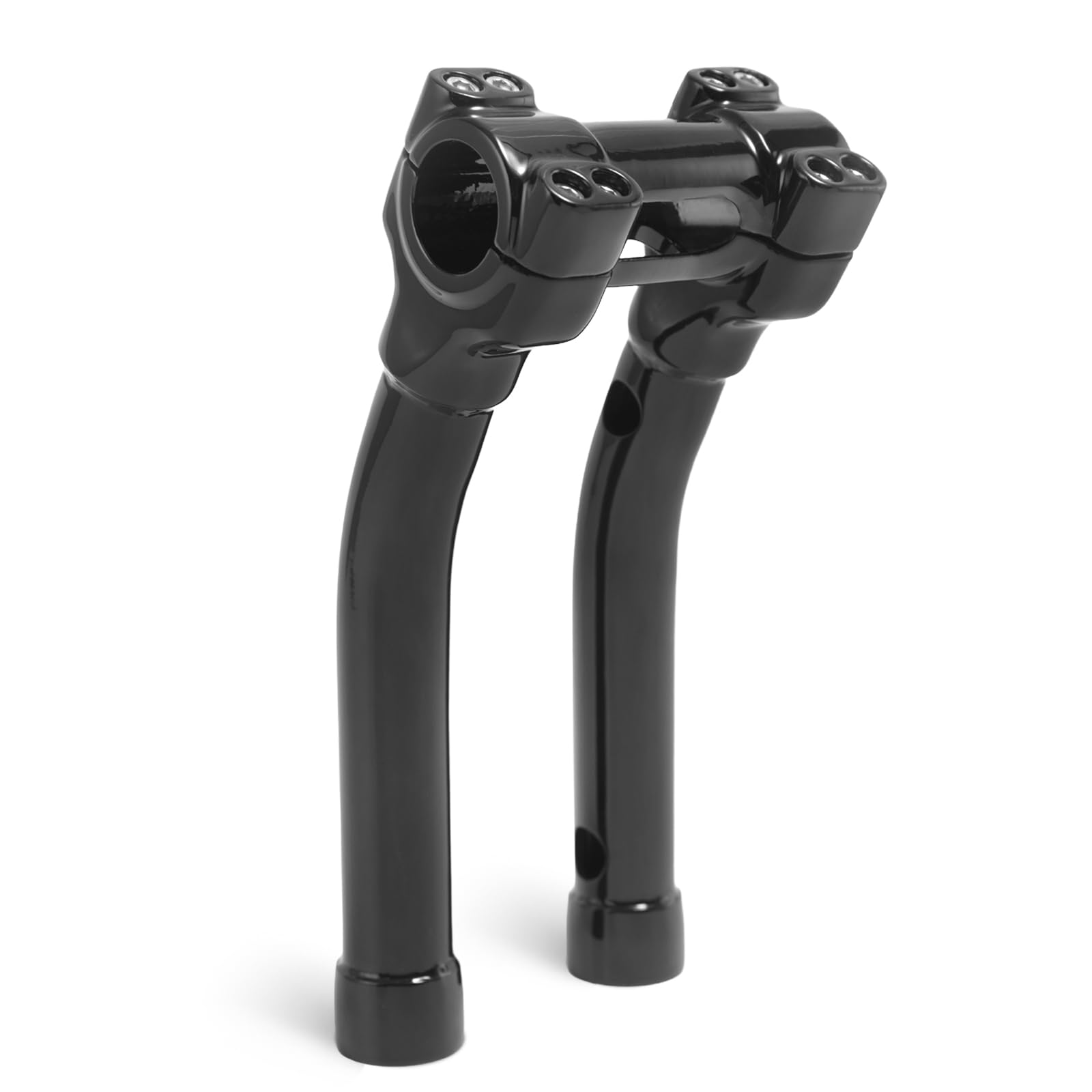 TIGERSGATE 10 Inch Handlebar Riser 1.25 Murdock Pullback Risers for Harley, Black