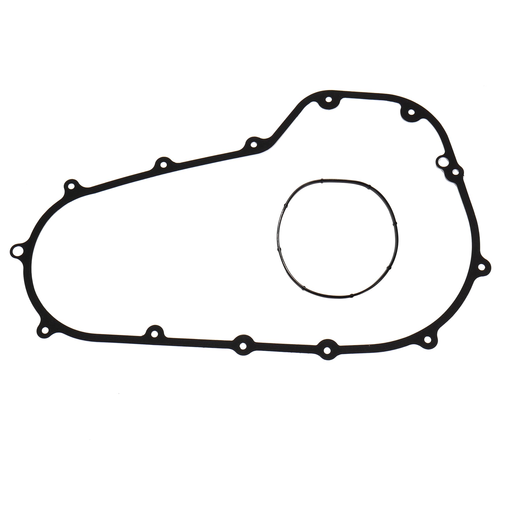 Prewired Primary Cover Gasket Seal Kit for Harley 2007-2016 Twin Cam Touring Electra Glide FLHT, Road Glide FLTR, Street Glide FLHX, Road King FLHR, 2 PCS