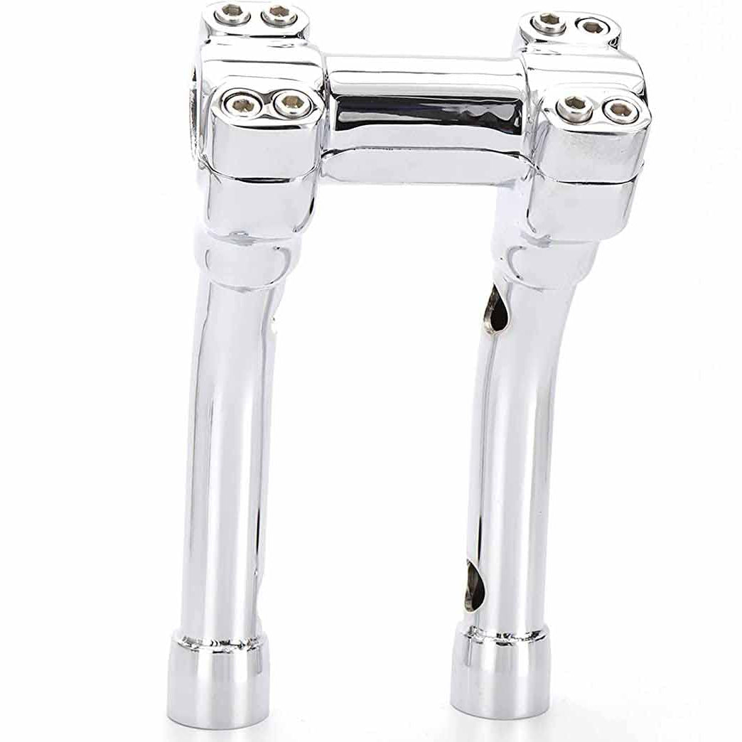 TIGERSGATE Chrome 8 Inch Riser 1-1/4 Murdock Pullback Risers for Harley