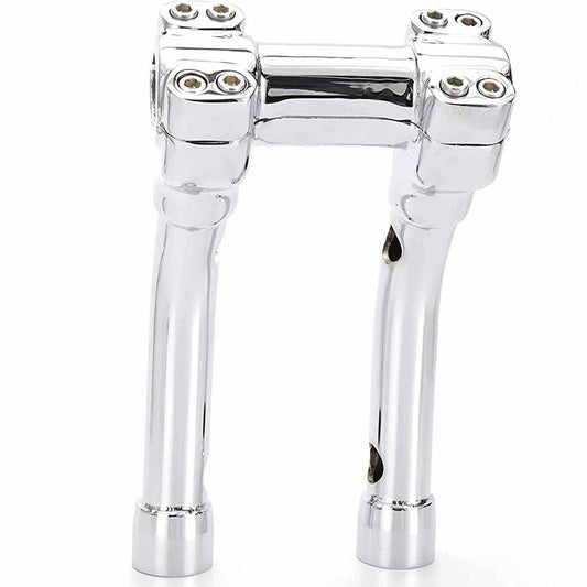 TIGERSGATE Chrome 8 Inch Riser 1-1/4 Murdock Pullback Risers for Harley
