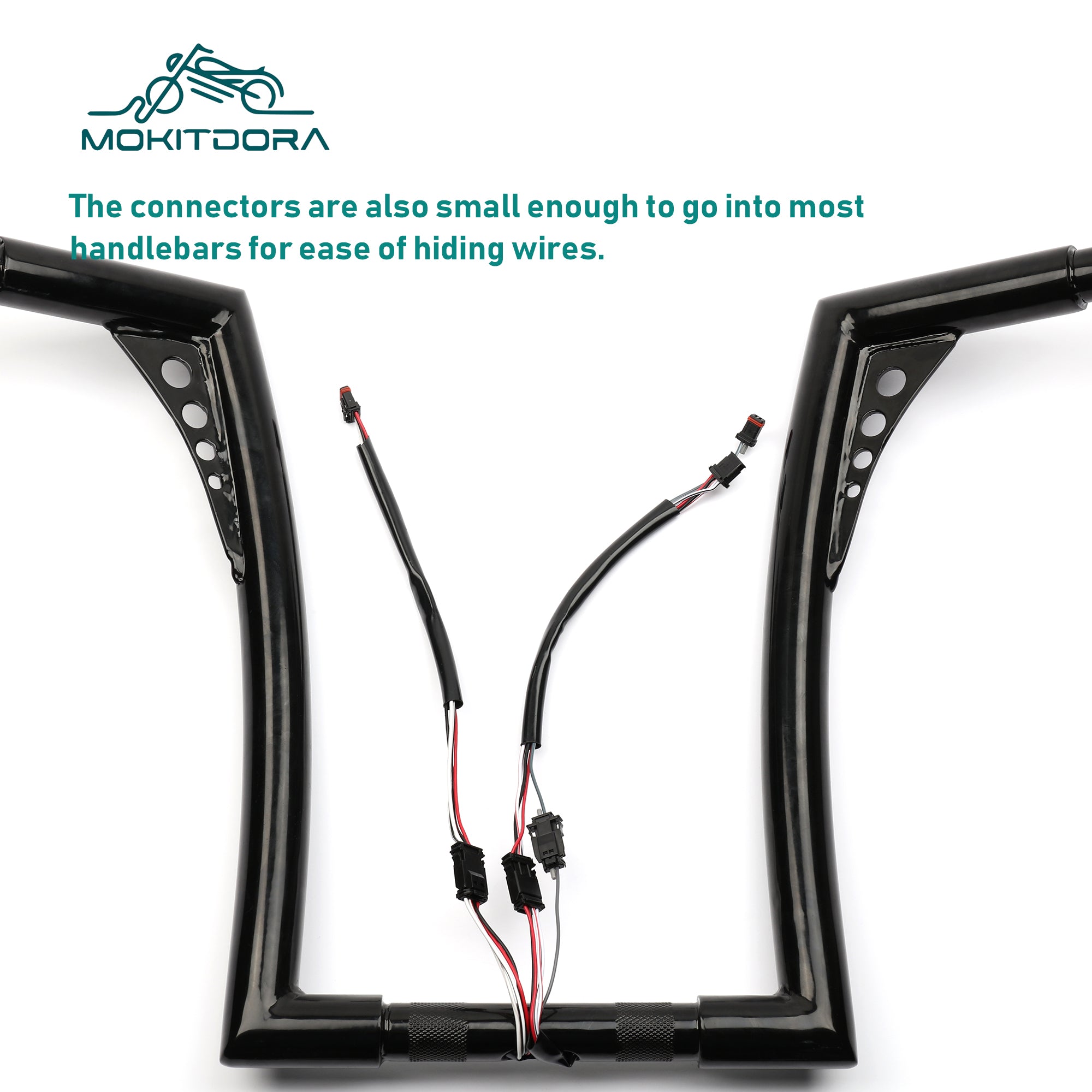 MoKitDora Handlebar Extended Wire Harness CAN-Bus Switch Wiring for Harley Softail Touring Dyna Sportster Models