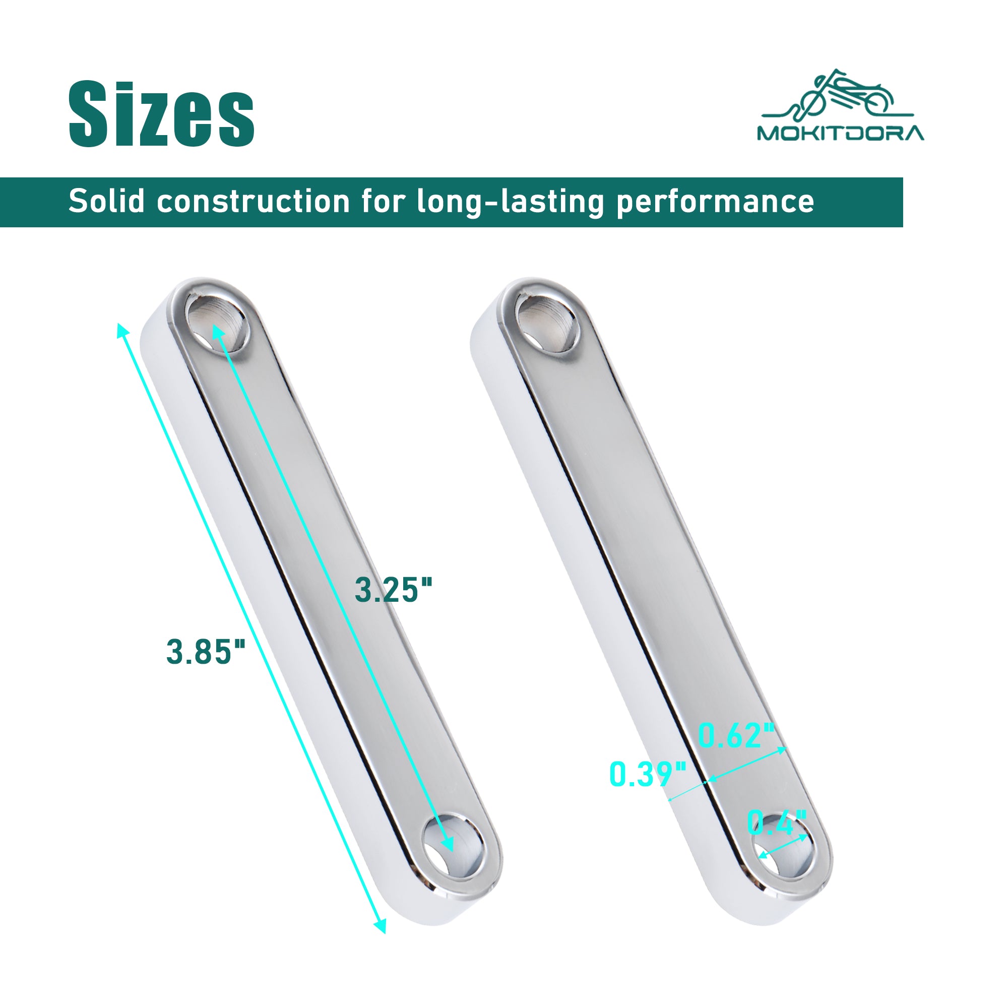 MoKitDora Touring Front Fender Spacers Bracket for 30