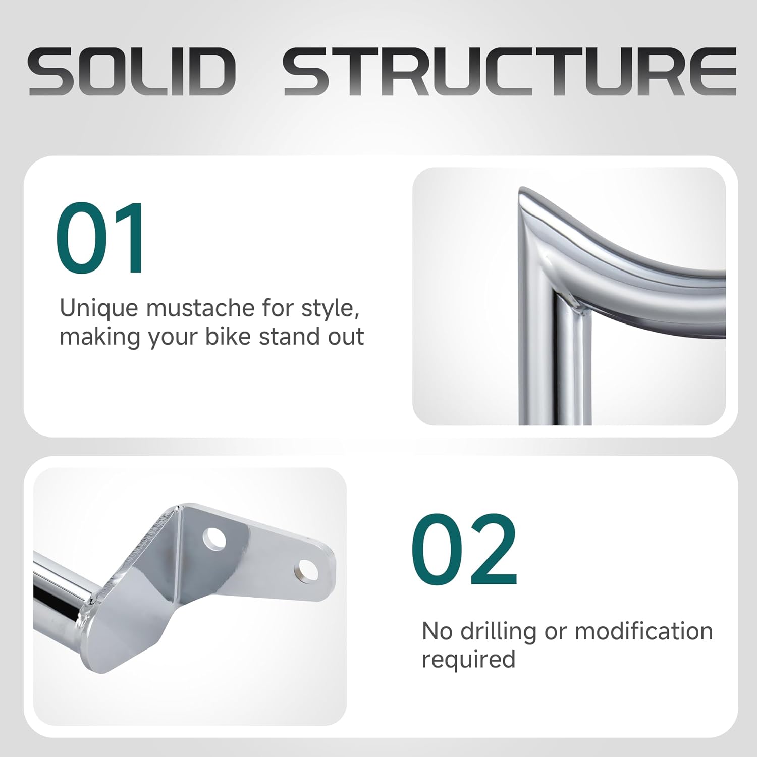 MoKitDora Dyna Meathook or Mustache Engine Guard Highway Crash Bar 1.5