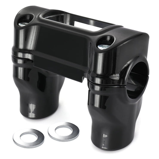 TIGERSGATE Black 2 Rise 1 Pull Back 1.25 Mount Handlebar Risers for 2018-up Harley Street Bob FXBB, Softail Standard FXST, Breakout FXBR, Breakout 117 FXBRS & 2021-Later Street Bob 114 FXBBS Models