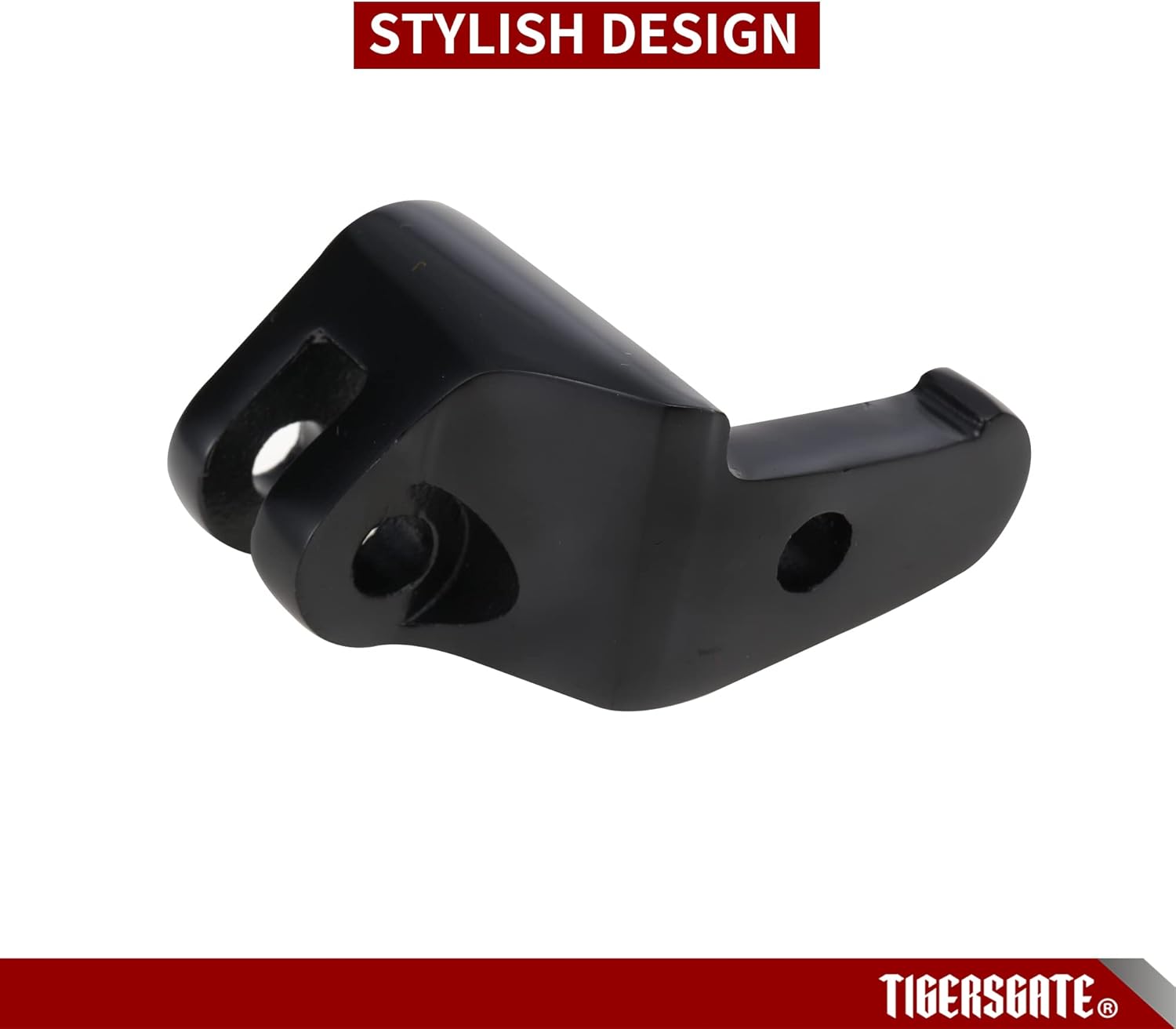 Driver Floorboard Relocation Brackets Compatible with 2014-2022 Harley Some Touring Models, Black