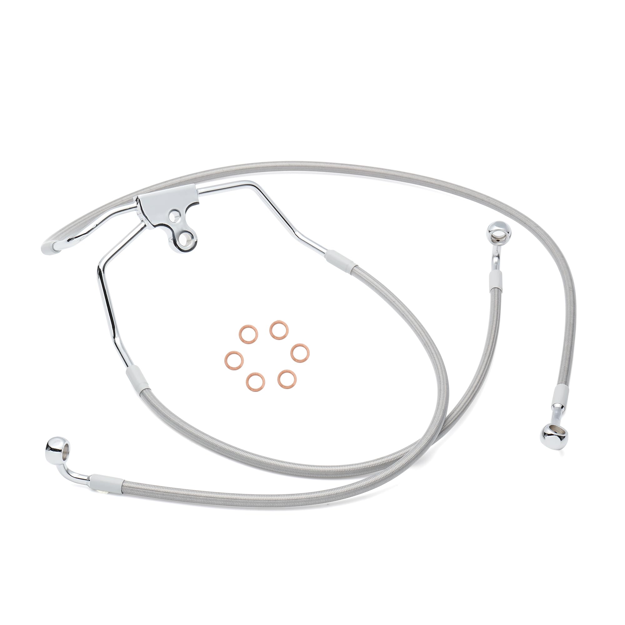 TIGERSGATE 12/14/16 inch Touring Ape hanger Extension Brake Line No/ABS for 1994-2007 Harley Road Glide Street Glide Road King Electra Glide No ABS