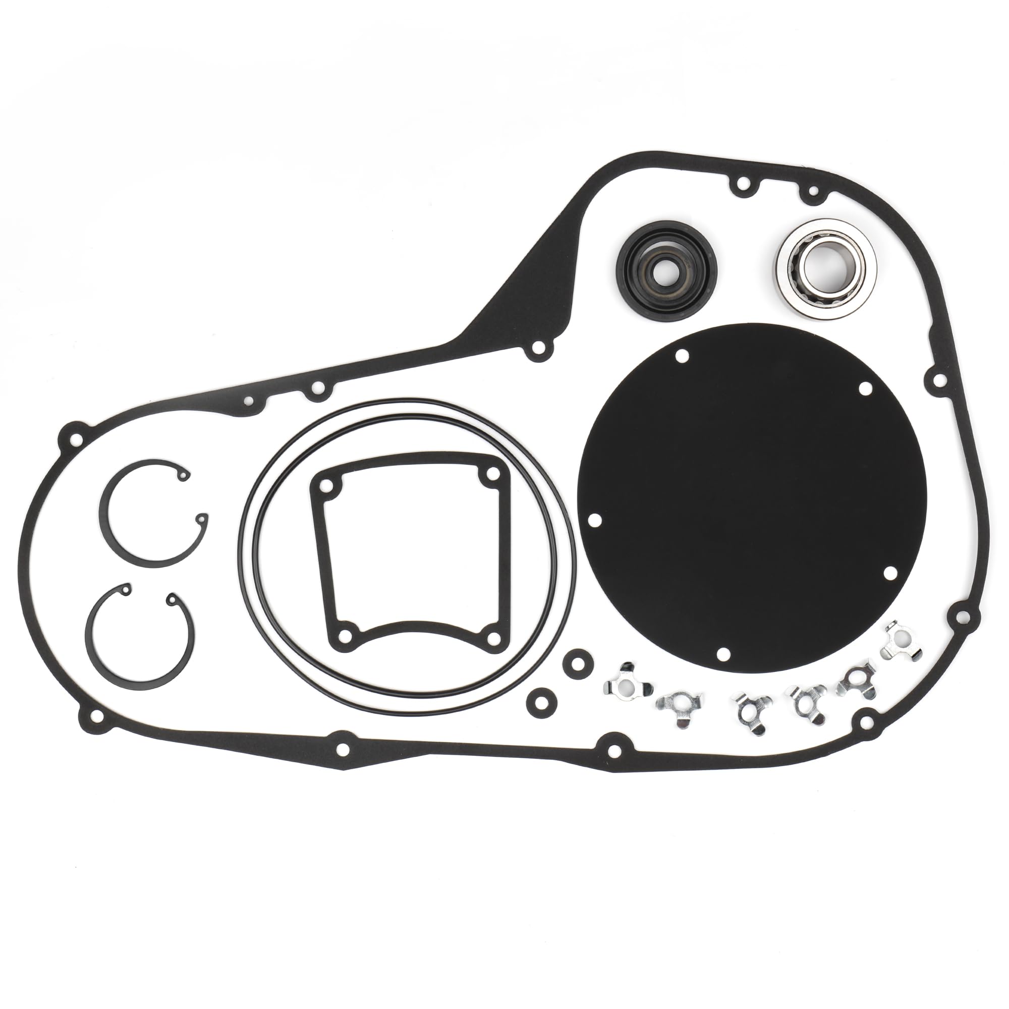 Primary Cover Gasket & Inner Primary Bearing Replacement Seal Kit for Harley 1999-2006 Touring Street Glide FLHX Road King FLHR Electra Glide FLHT Road Glide FLTRX Models