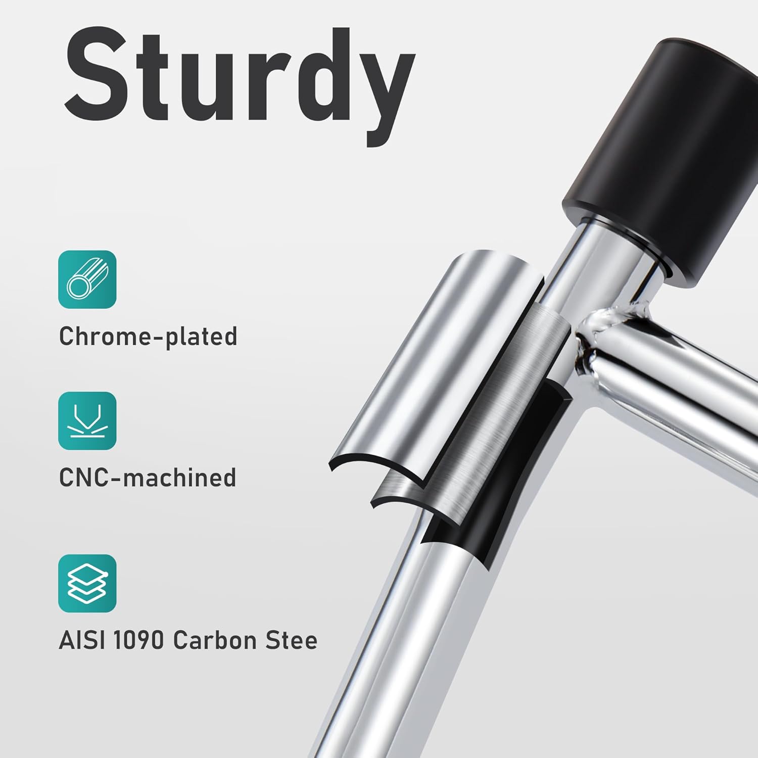 MoKitDora Front Engine Guard Highway Peg Two-Step Crash Bar for Harley 2014-later Touring Road King Street Electra Glide Special FLH FLHT FLHX FLHRXS FLHR, Chrome