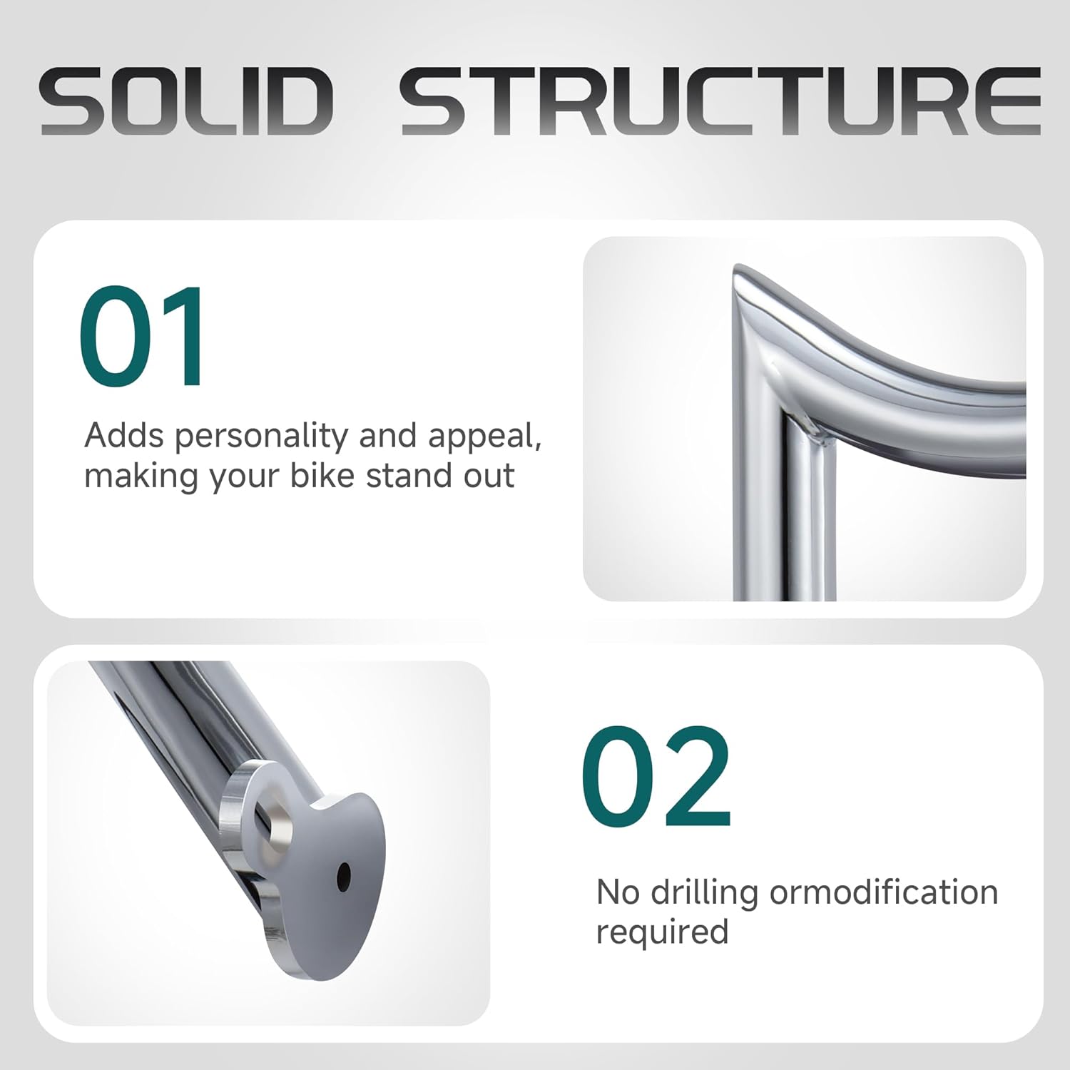 MoKitDora Meathook or Mustache Engine Guard Highway Crash Bar 1.5