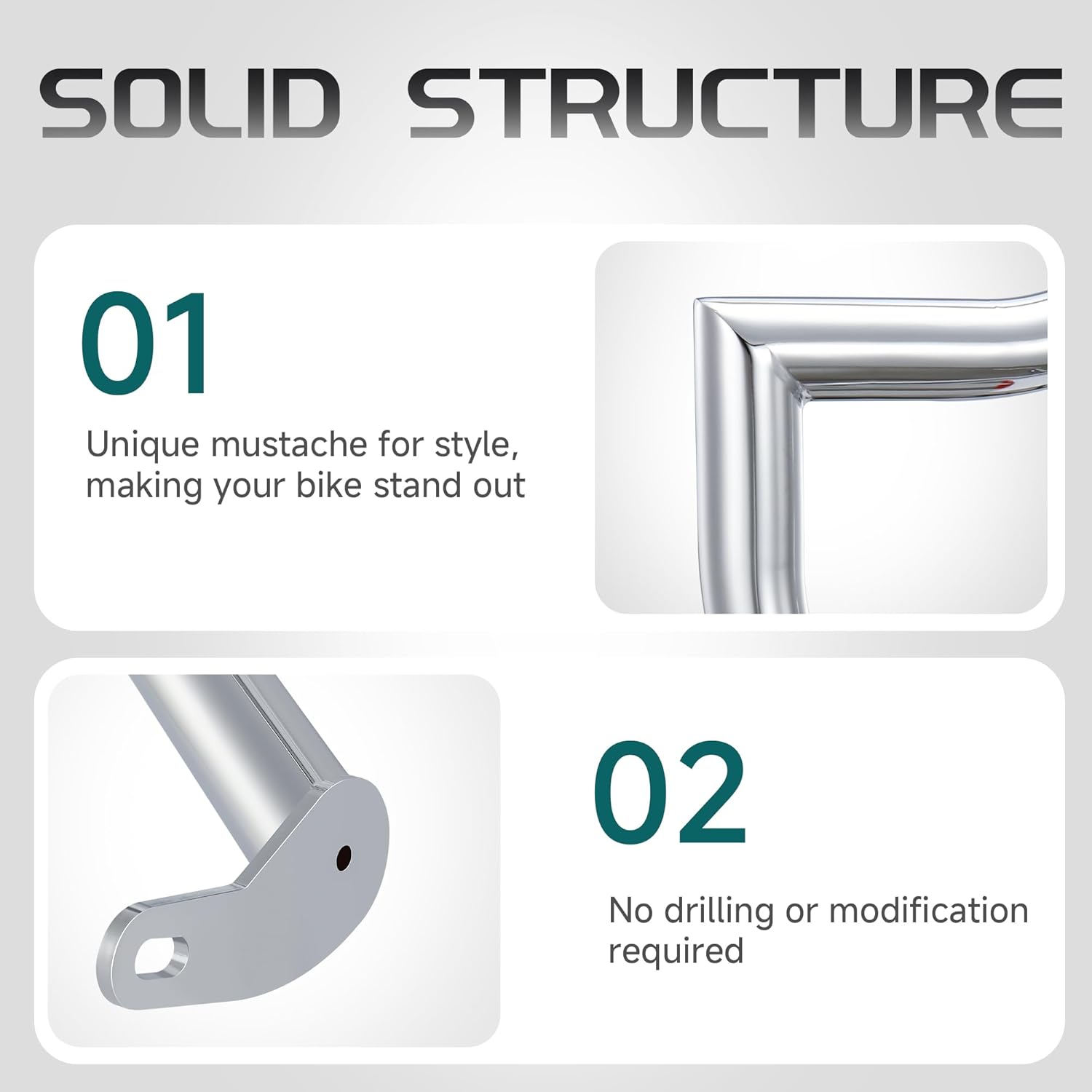 MoKitDora Meathook or Mustache Engine Guard Highway Crash Bar 1.5