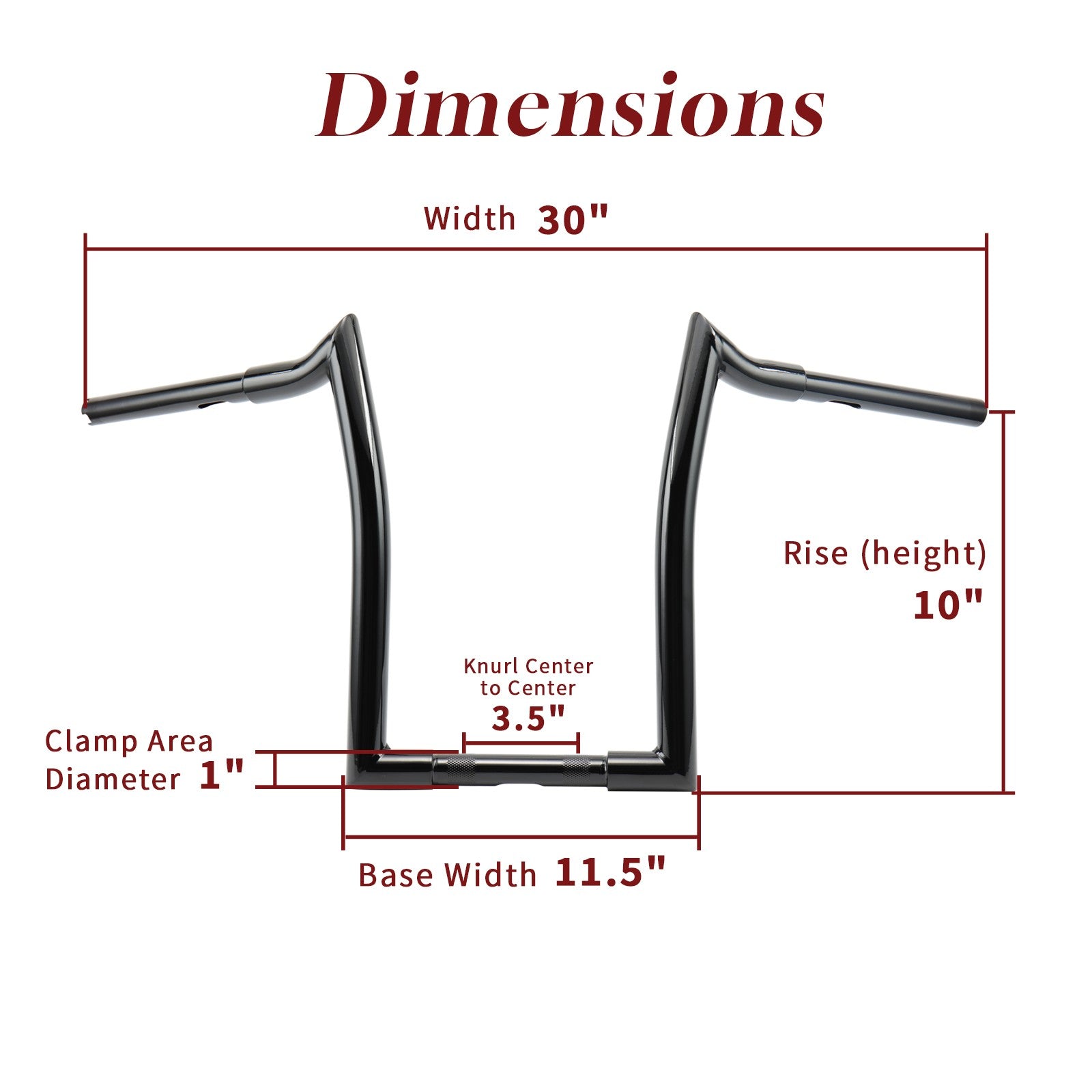 Sportster Dyna Softail 10” Rise Ape Hangers 1.25” Fat 1