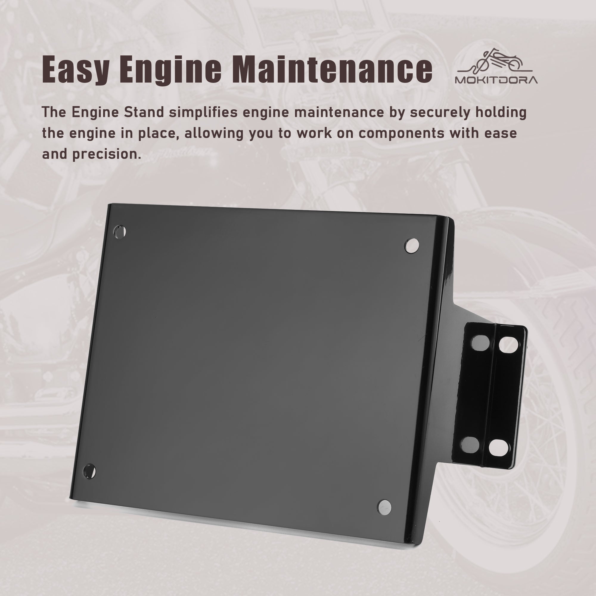 MoKitDora Big Twin Engine Stand Compatible with 1936-1999 Harley Big Twin Engine Knucklehead Panhead Shovelhead and Evo