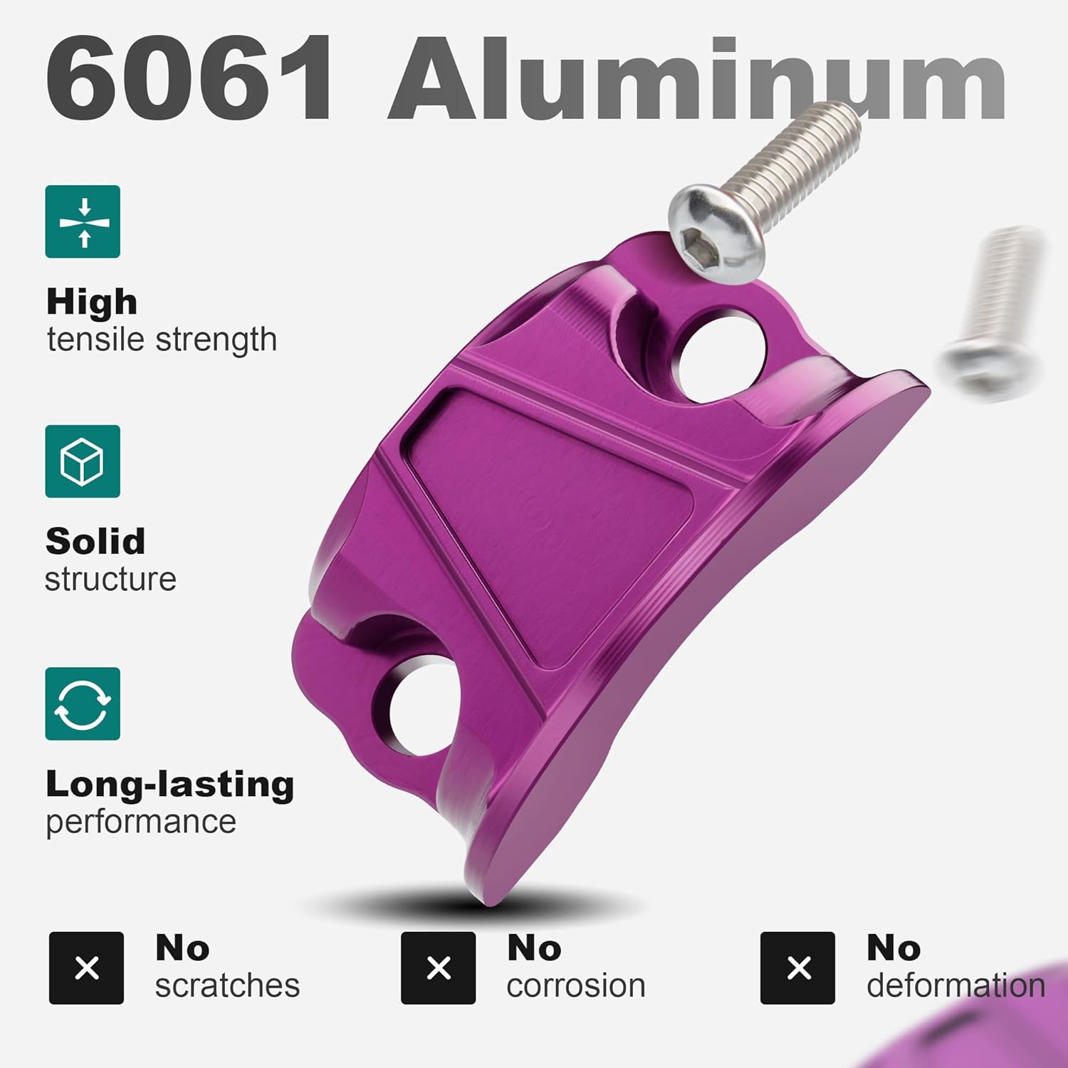 MokitDora Clutch Brake Perch Clamp Halves for 1996-later Harley Touring Softail Dyna Sportster Street Electra Road Glide King Breakout Fat Boy Heritage Low Rider Iron 1200