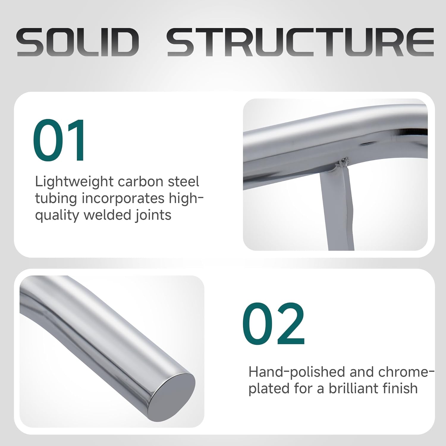 MoKitDora Trunk Guard Rear Bumper Crash Bar Protector for 2009-later Harley Trike Tri Glide Ultra, Road Glide 3 models, Chrome