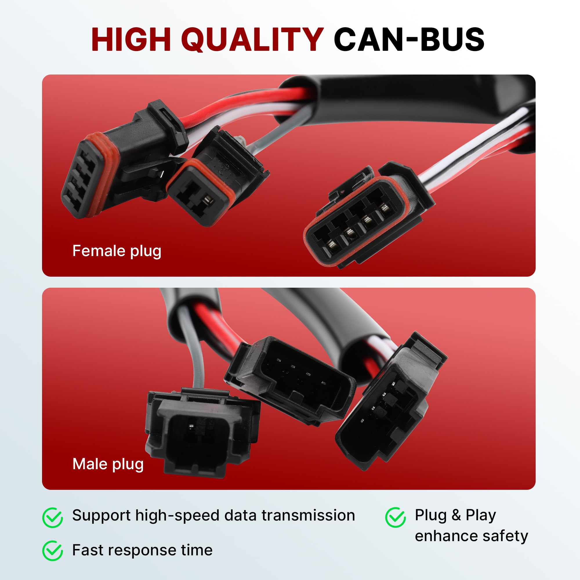 TIGERSGATE 12/14/16 inch Touring Ape Hanger Handlebar Cables CAN-Bus & TBW Wires & Brake Line for 2014-2015 Harley Road King/Glide,Electra Glide,Street Glide with ABS