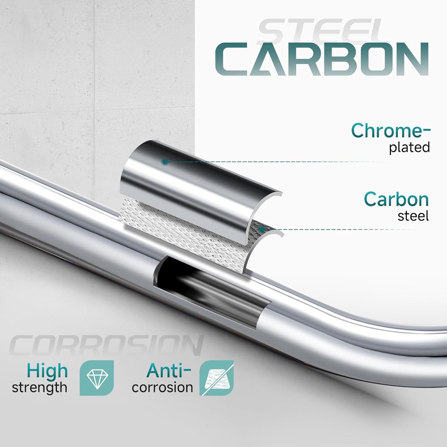 MoKitDora Trunk Guard Rear Bumper Crash Bar Protector for 2009-later Harley Trike Tri Glide Ultra, Road Glide 3 models, Chrome