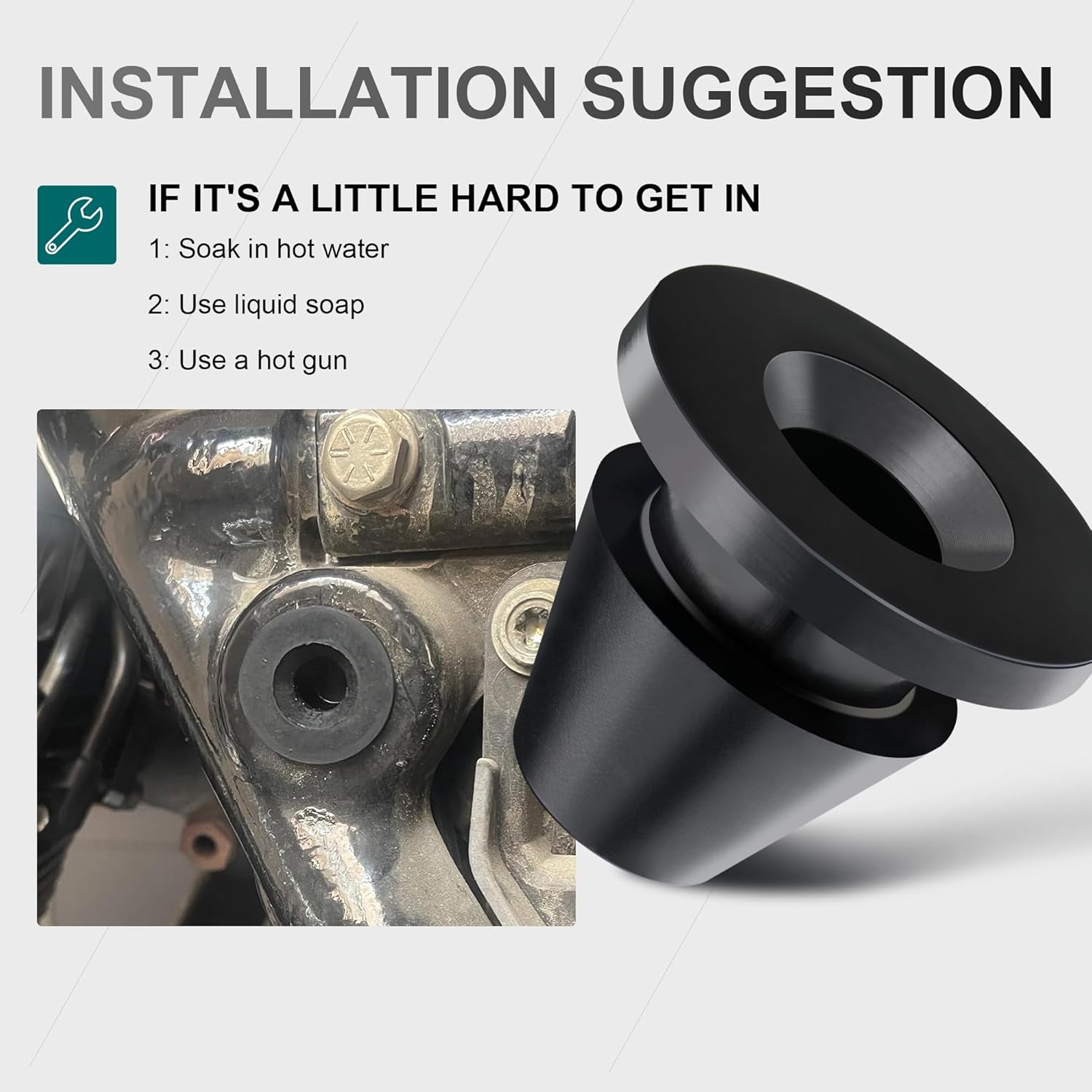 MoKitDora 6PCS Rubber Side Cover Grommets Compatible with Harley 2008-Later Touring Road Glide Road King Street Glide Electra Glide