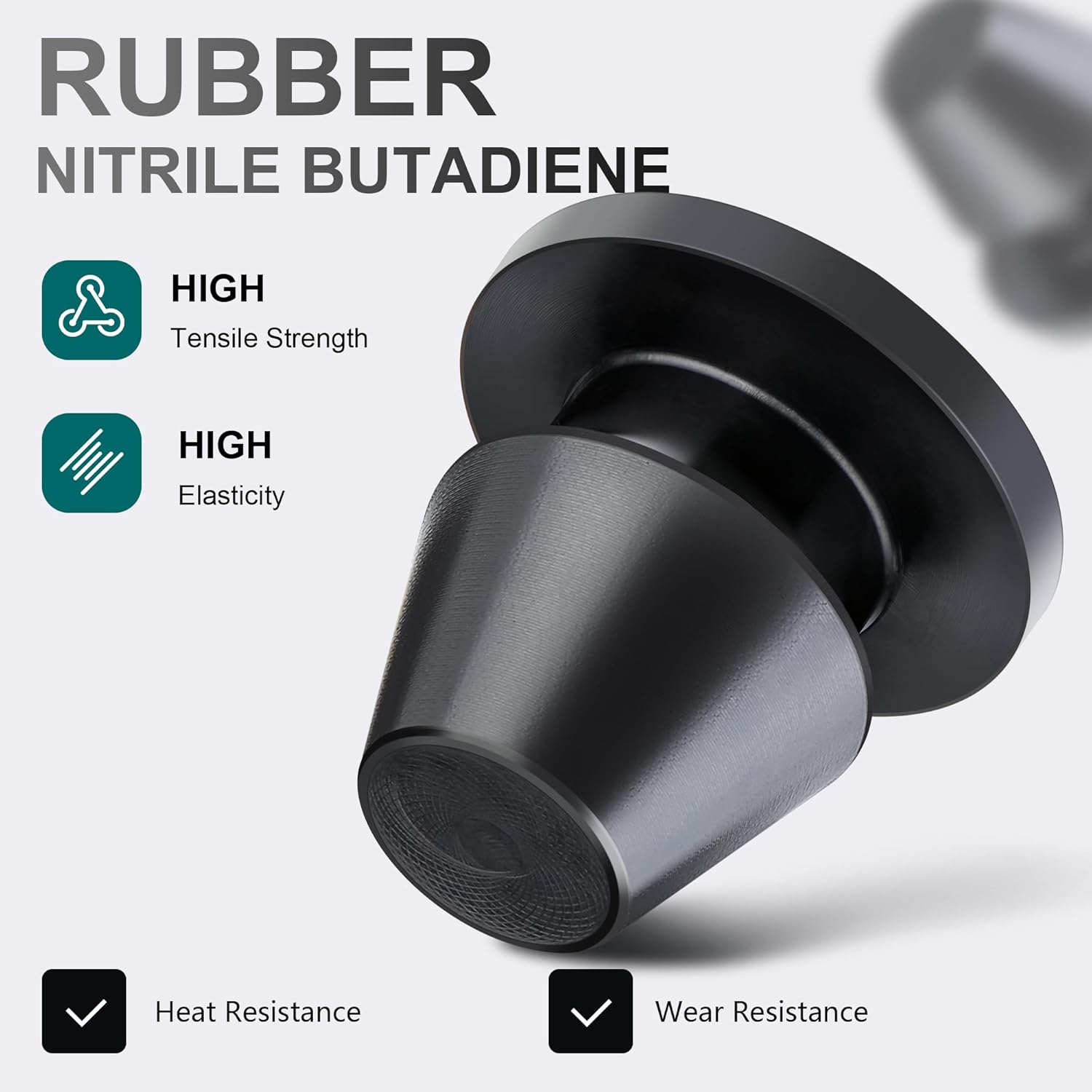 MoKitDora 6PCS Rubber Side Cover Grommets Compatible with Harley 2008-Later Touring Road Glide Road King Street Glide Electra Glide