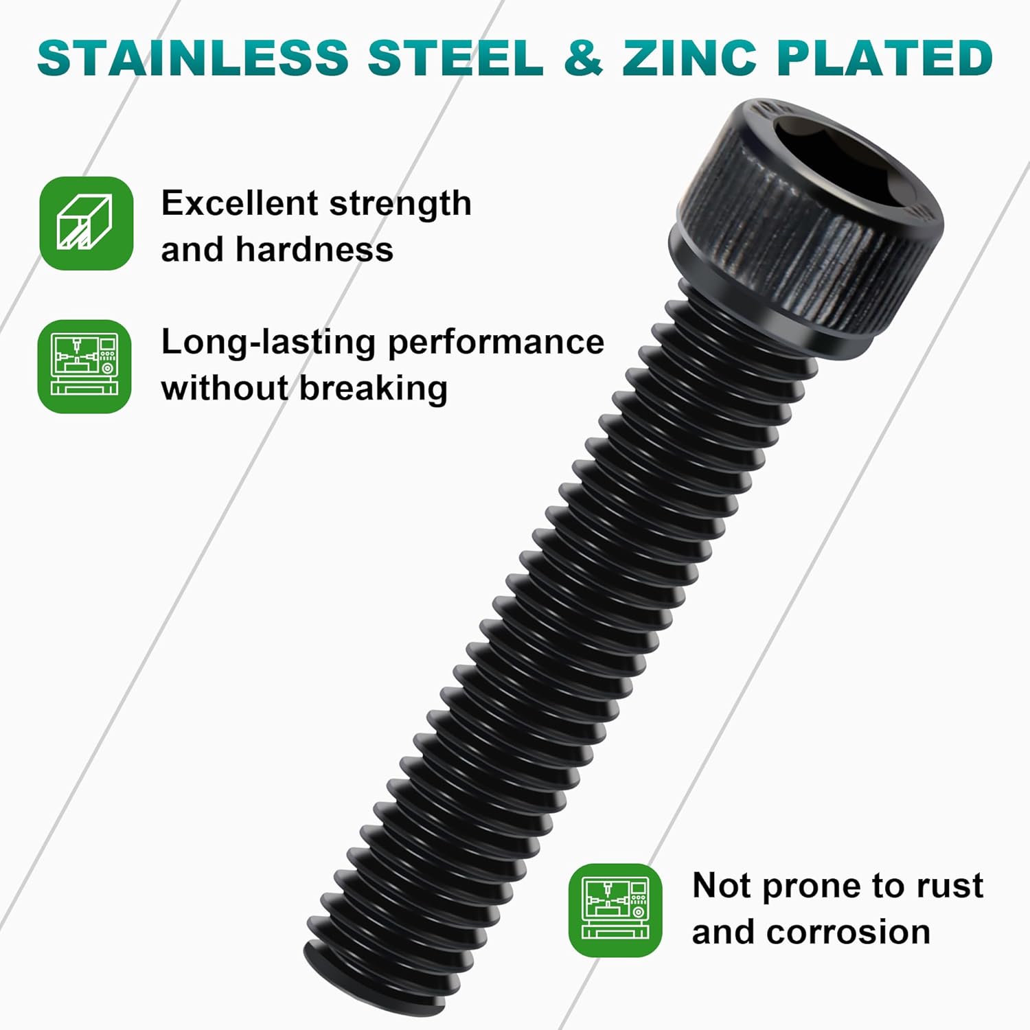 MoKitDora Engine Bolt & Head Toppers Caps Bolt Covers Hardware Full Kit for 2004-later Harley Sportster