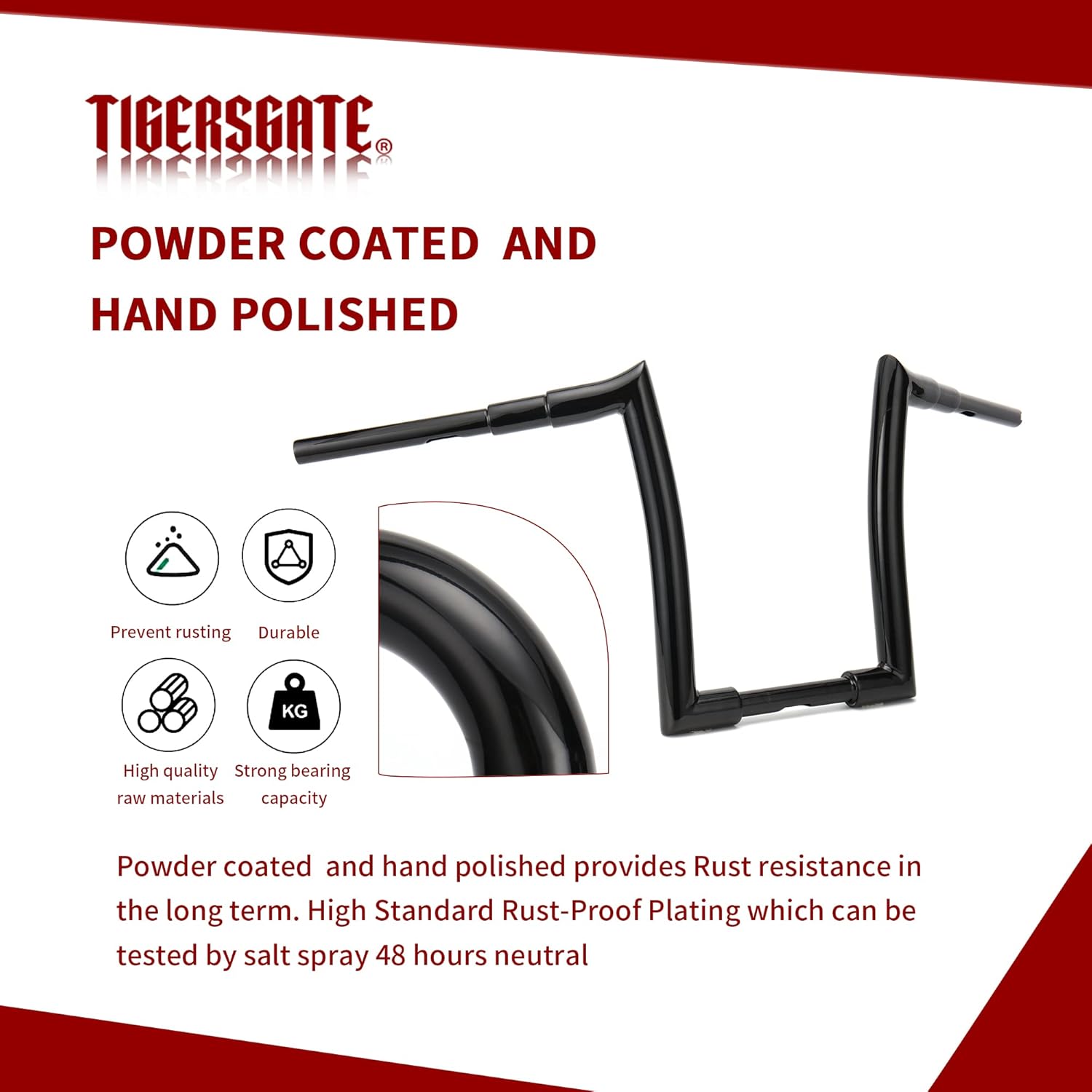 Gloss Black 1.5 inch Fat Ape Hangers 14 inch Rise Easy Wiring Handlebars for Harley 1996-2013 Road Glide & 1995-Up Road King & Softail models & Dyna Models