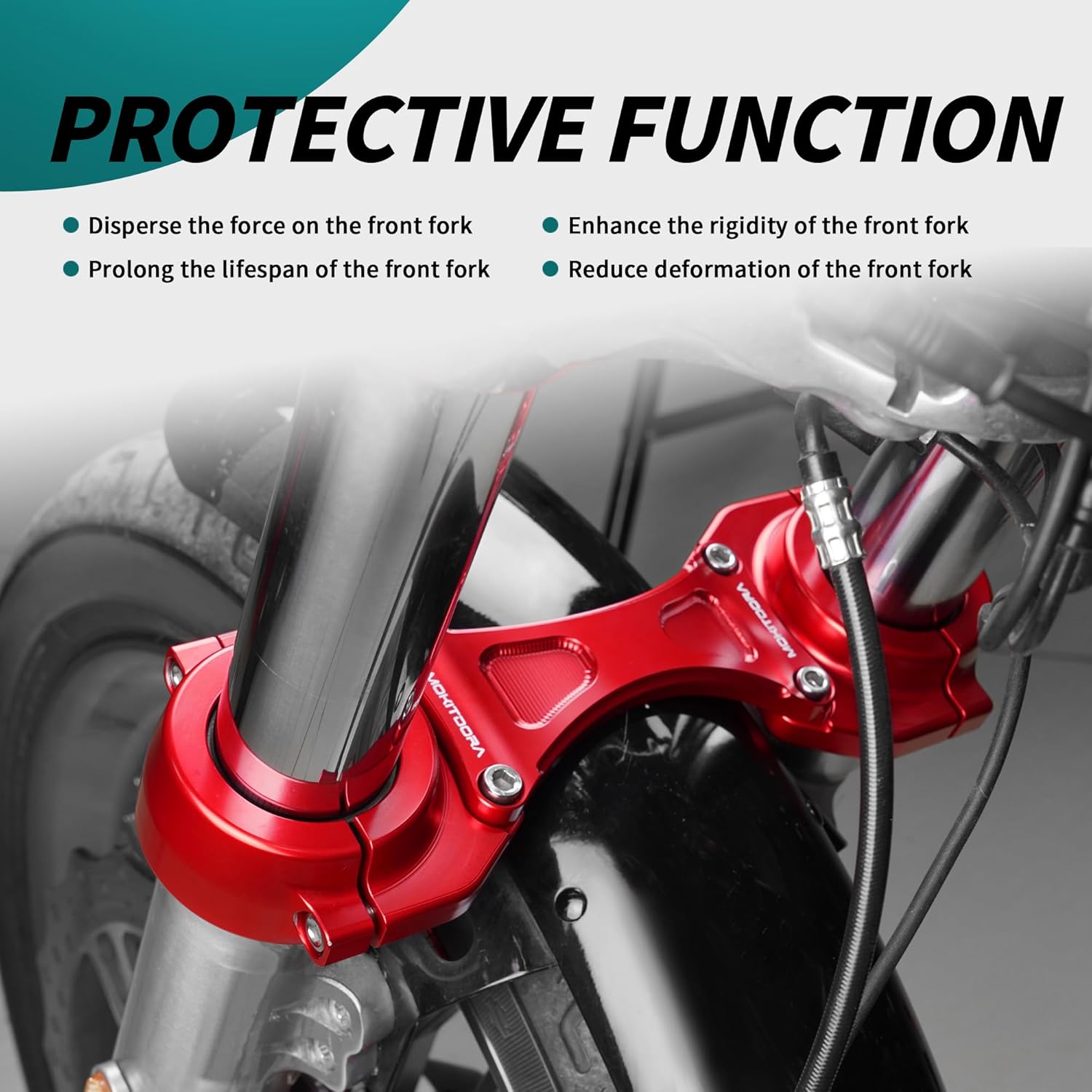 MoKitDora 49mm Front Fork Brace for Harley 2018-later Softail Low Rider FXLR Street Bob FXBB Standard FXST Models